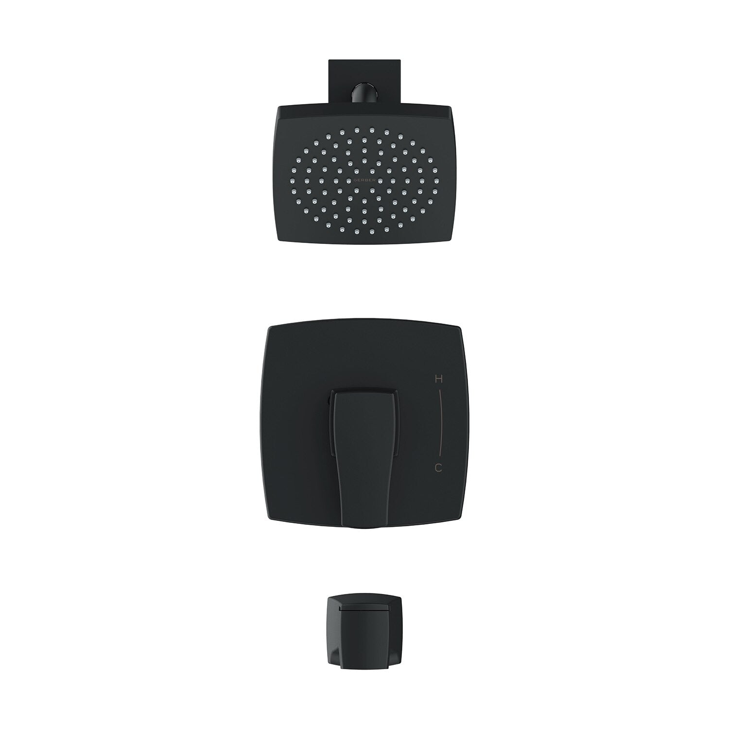 Danze by Gerber Tribune 1H Tub and Shower Trim Kit and Treysta Cartridge 1.75gpm