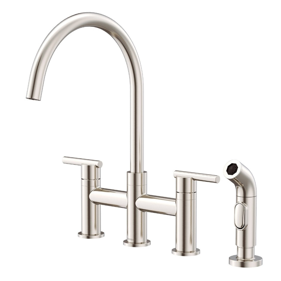 Danze by Gerber Parma 2H Bridge Kitchen Faucet w/ Spray 1.75gpm