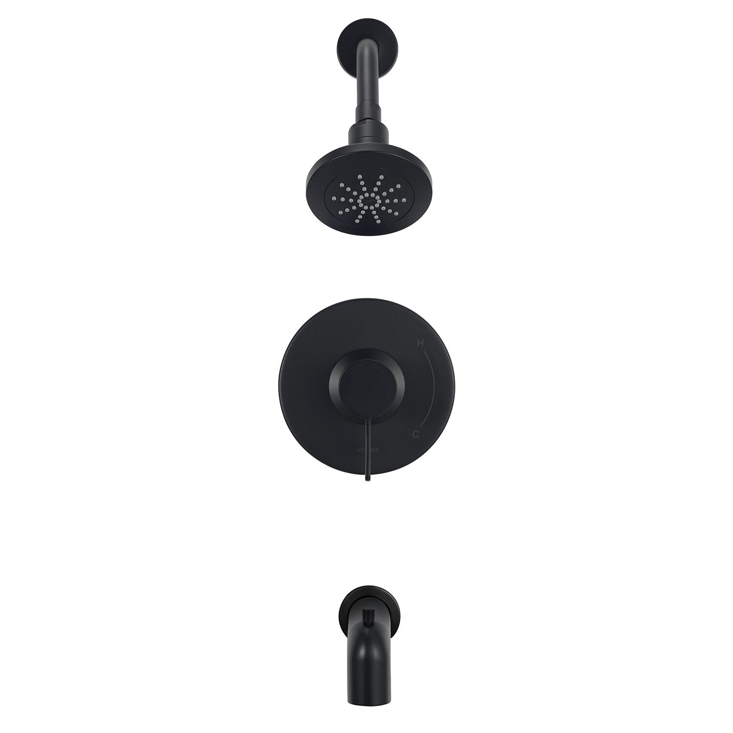 Danze by Gerber Amalfi 1H Tub and Shower Trim Kit w/Diverter on Spout and Treysta Cartridge 1.75gpm
