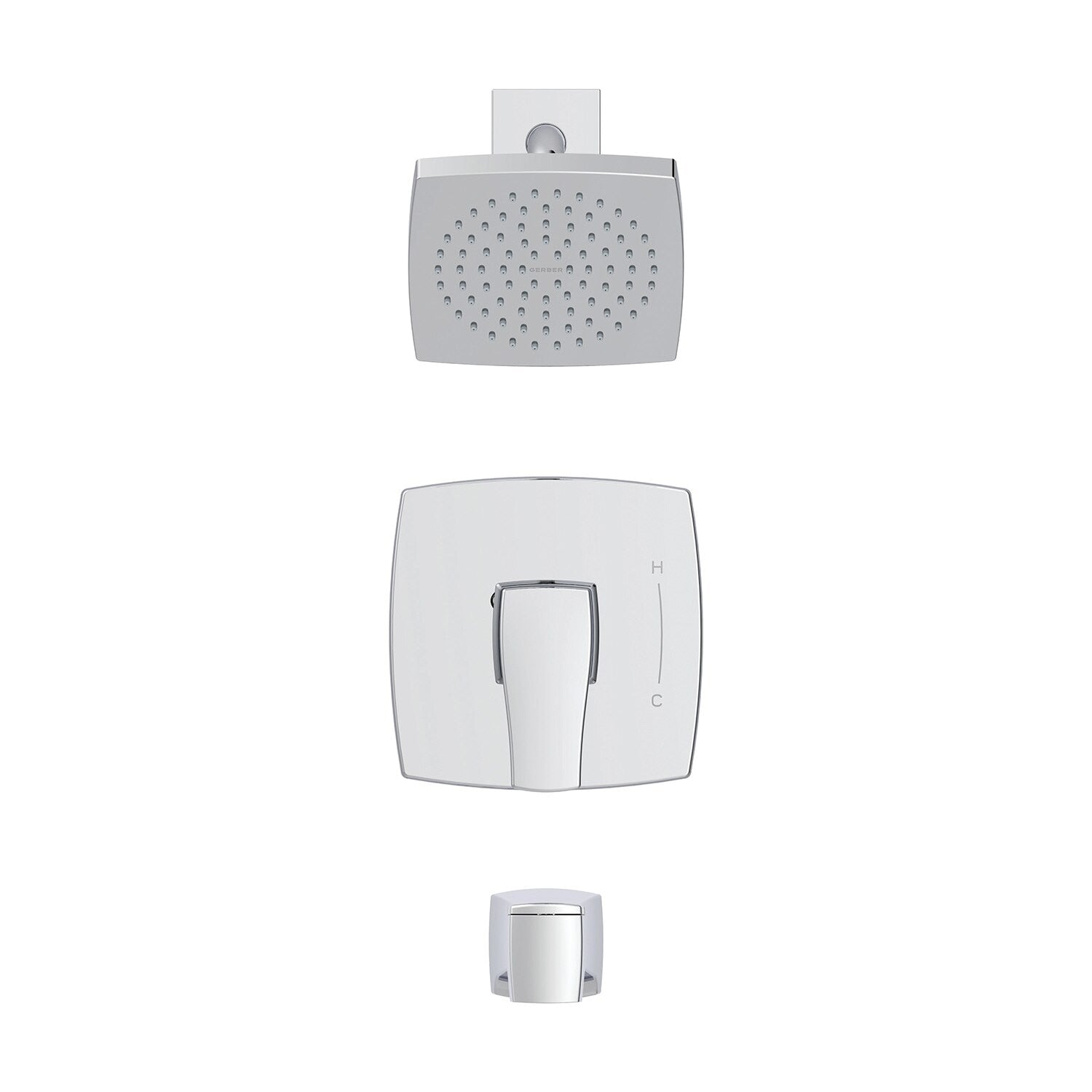 Danze by Gerber Tribune 1H Tub and Shower Trim Kit and Treysta Cartridge 1.75gpm