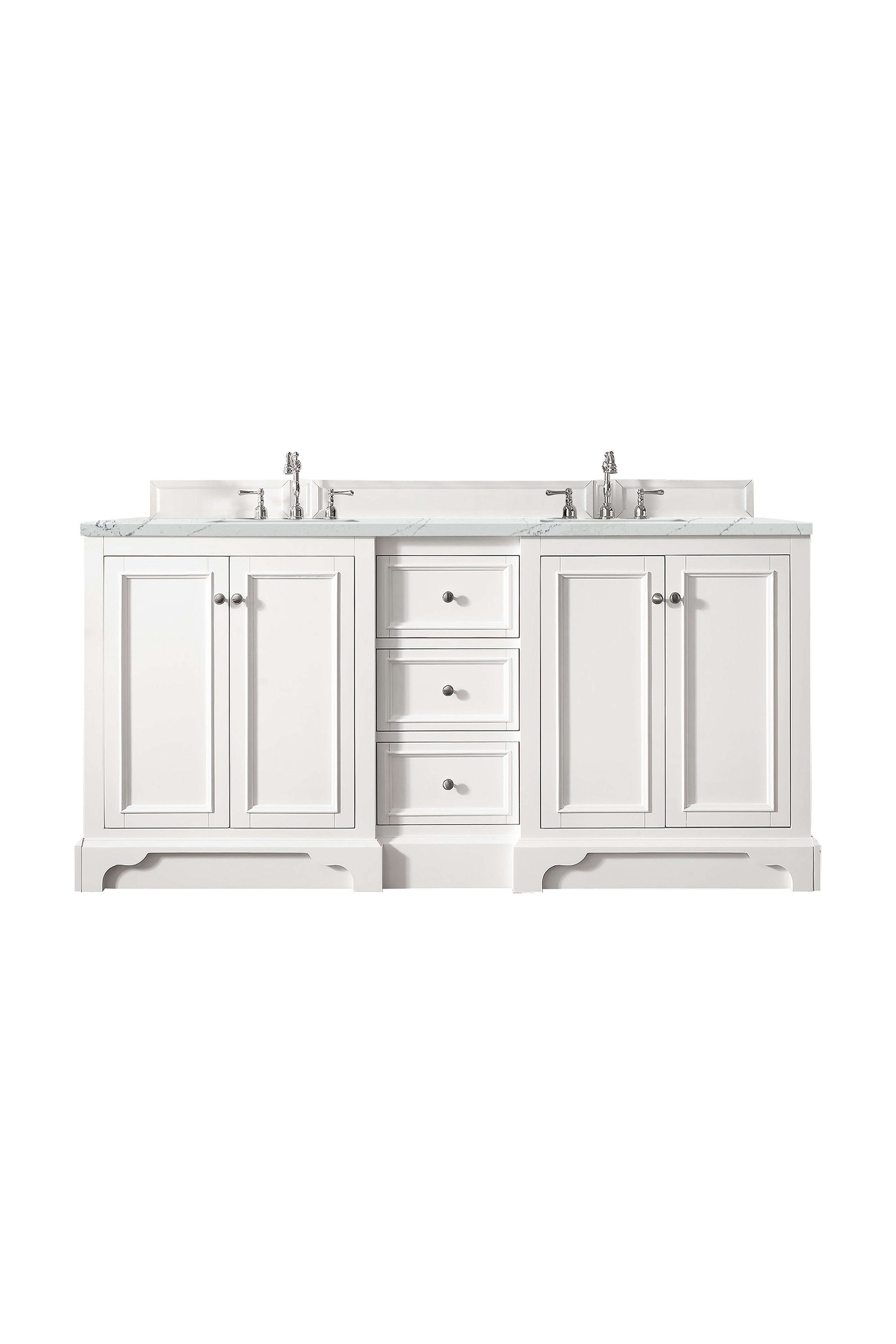 James Martin Vanities De Soto 72" Double Vanity - Bright White