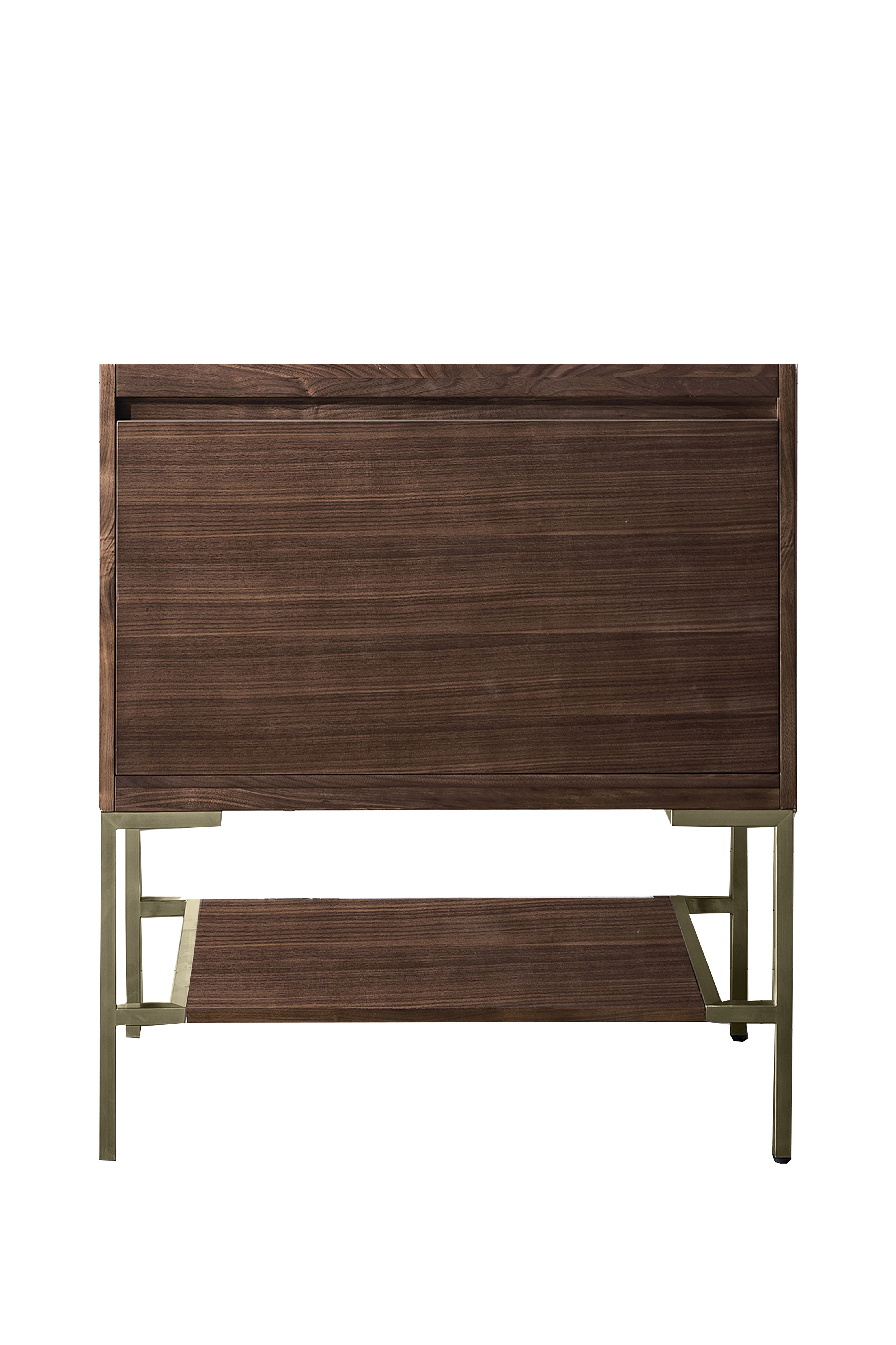 James Martin Vanities Mantova 31.5" Single Vanity Cabinet With Brushed Nickel Base