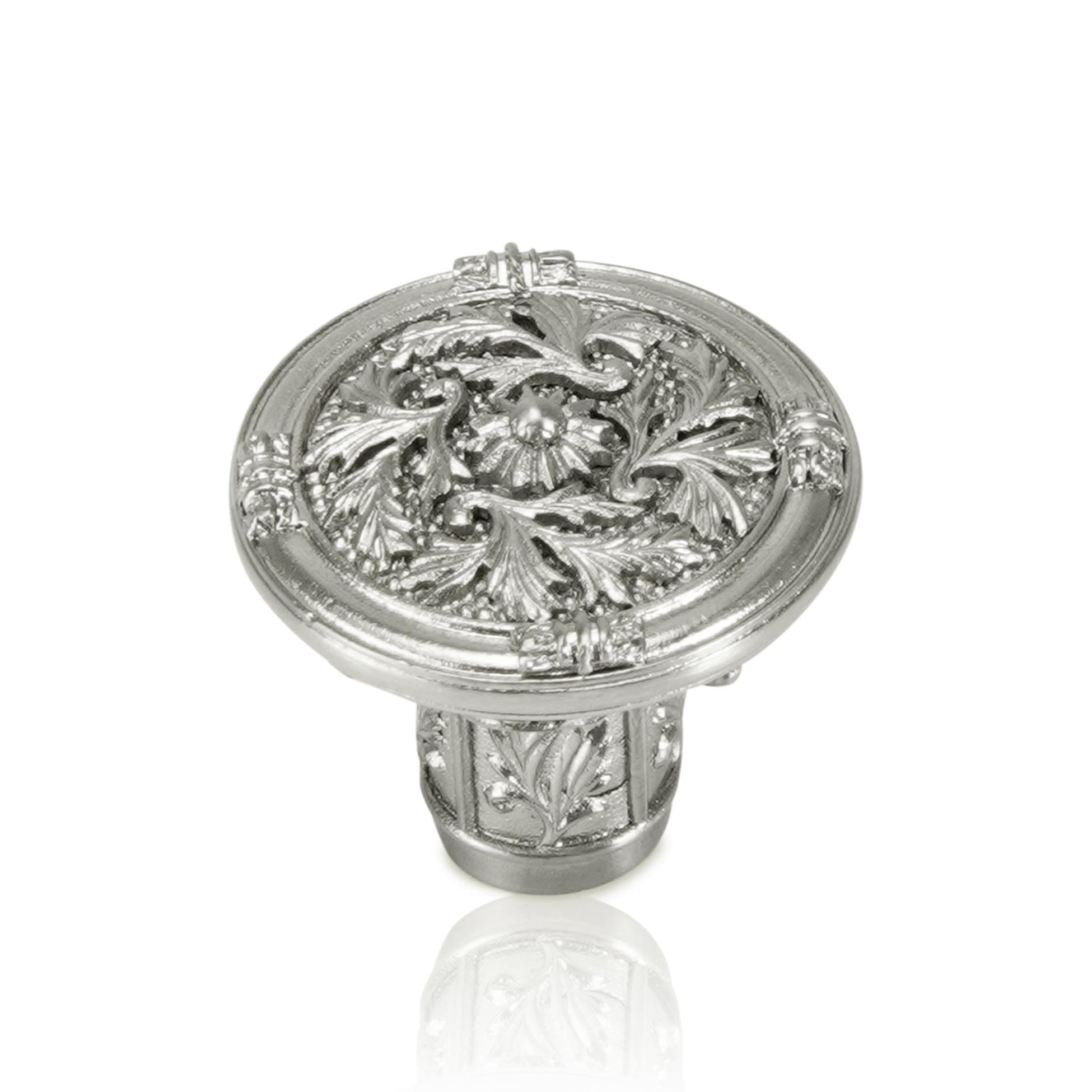 satin nickel knob