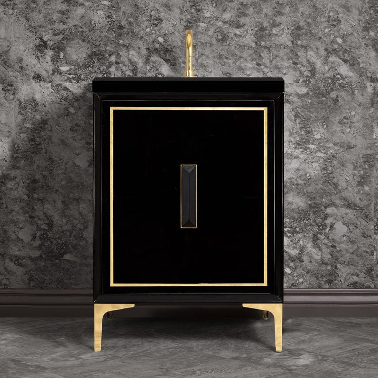 polished brass vanity