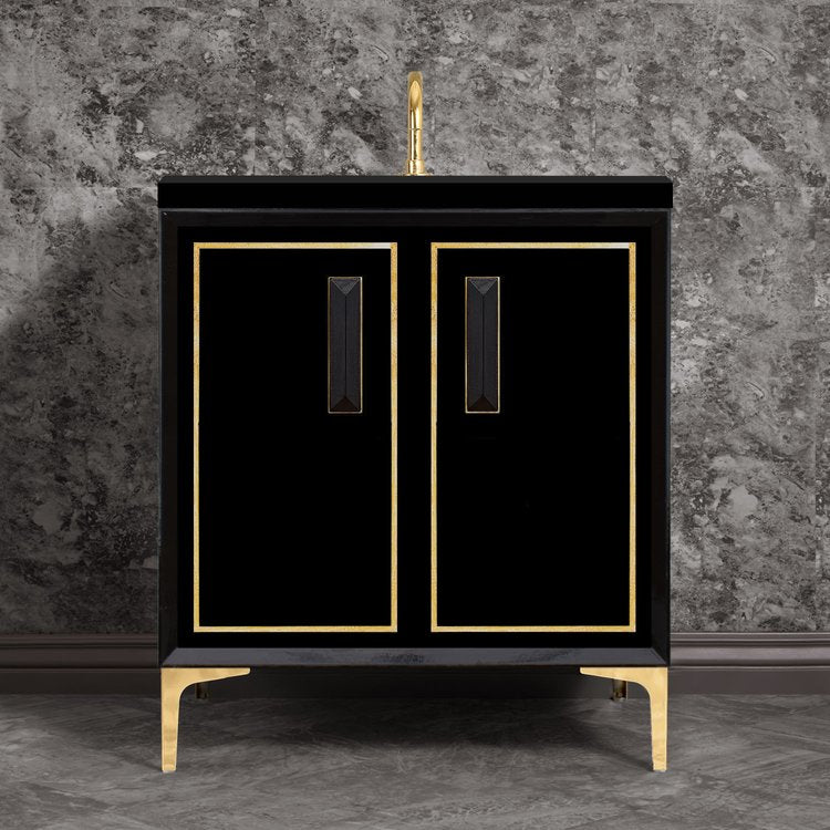 polished brass vanity