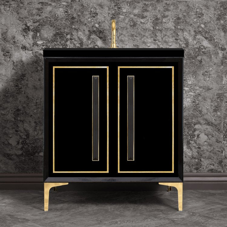 polished brass vanity