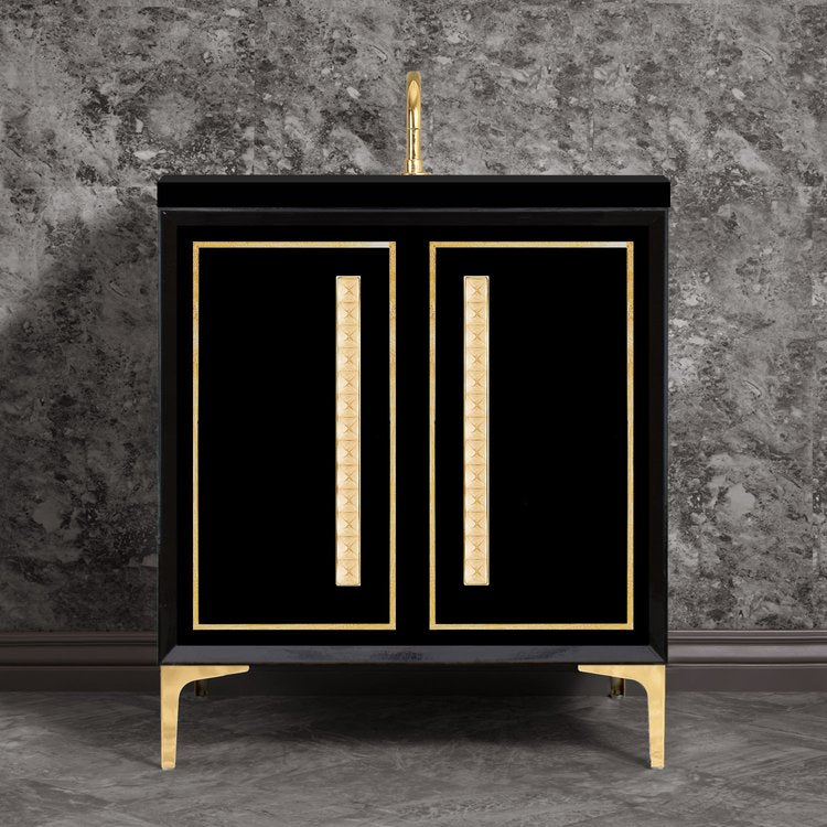 polished brass vanity