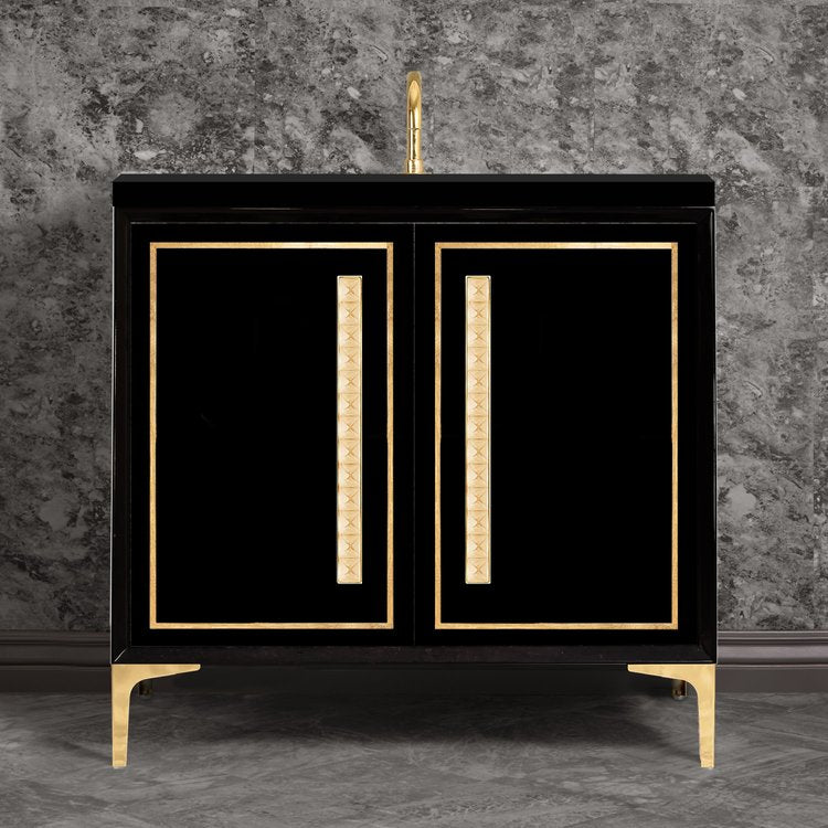 polished brass vanity