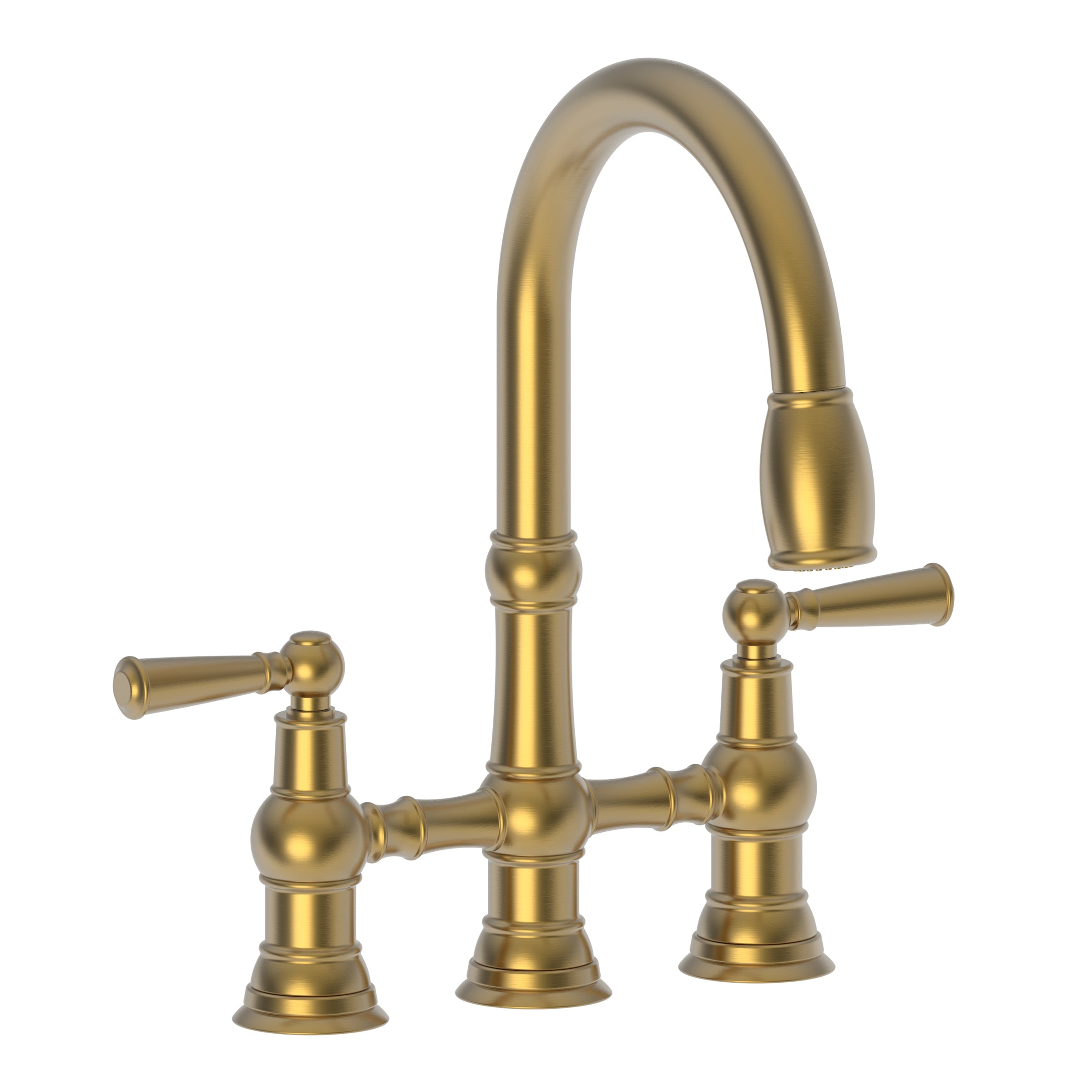 Newport Brass Jacobean Kitchen Bridge Pull-Down Faucet