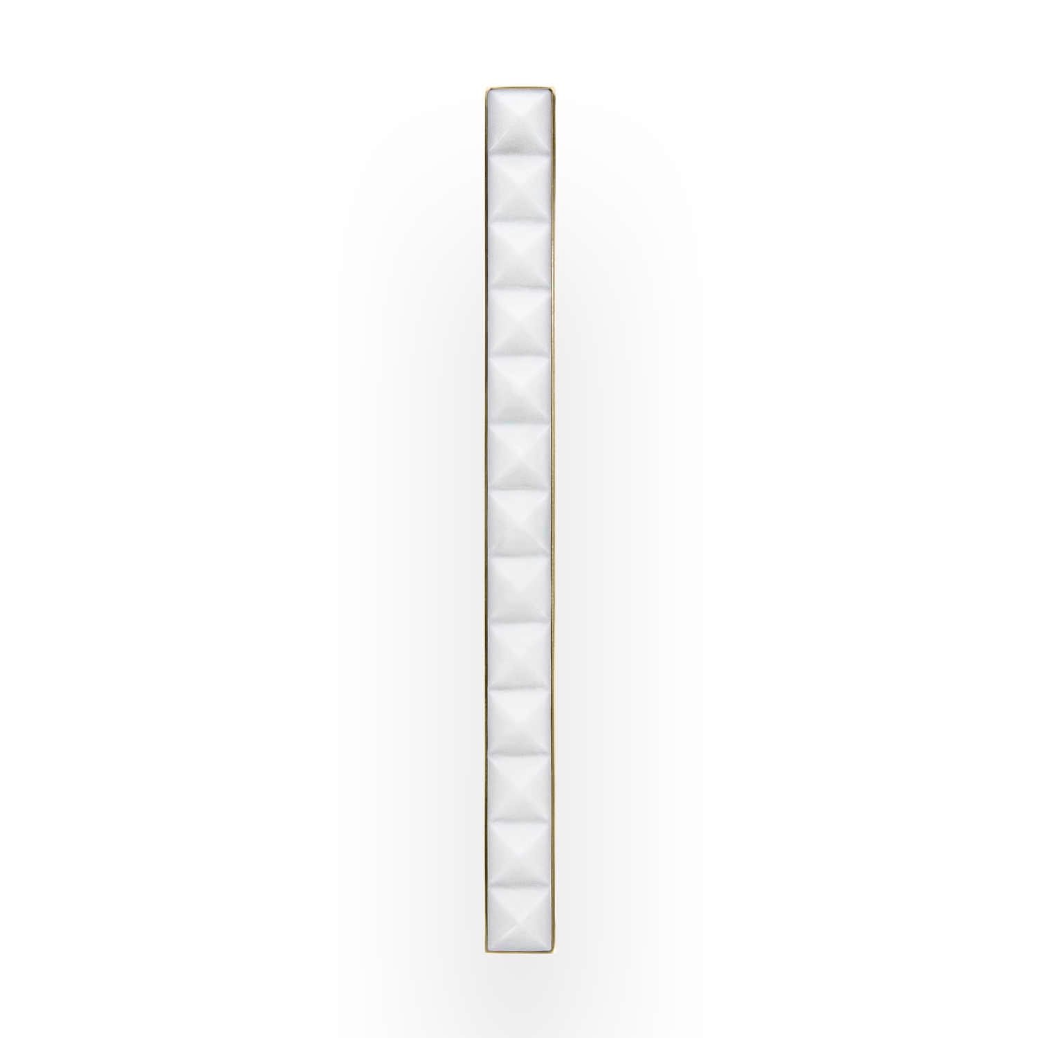 Linkasink 18" Artisan Glass Prism Hardware with White Pyramid Glass