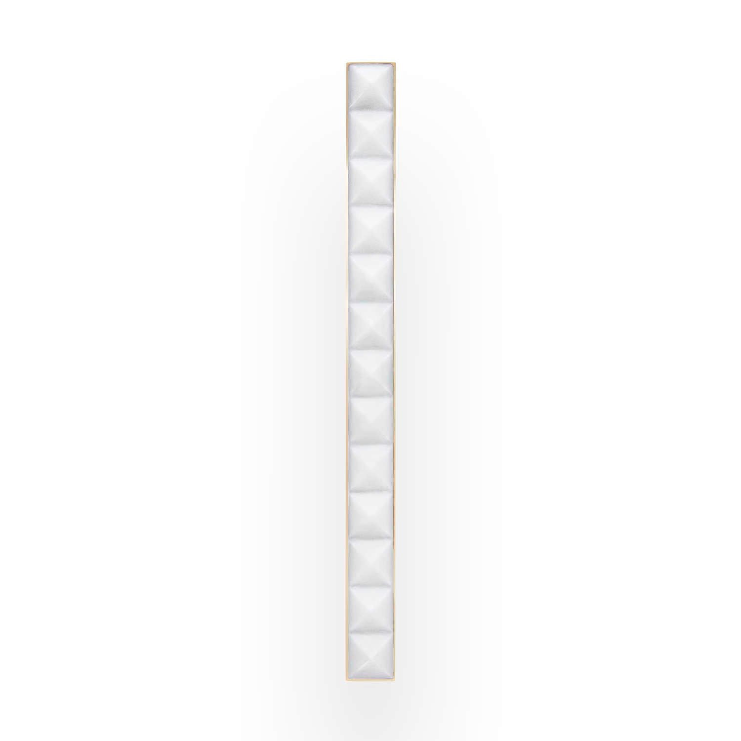 Linkasink 18" Artisan Glass Prism Hardware with White Pyramid Glass