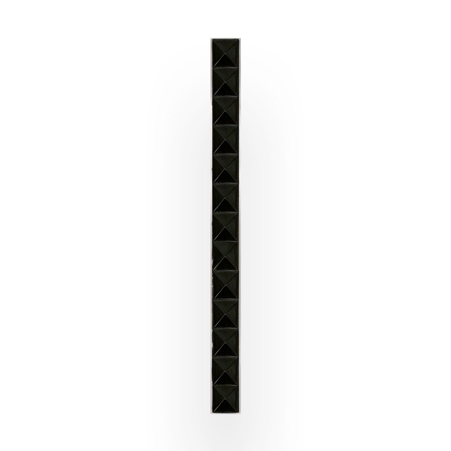 Linkasink 18" Artisan Glass Prism Hardware with Black Pyramid Glass