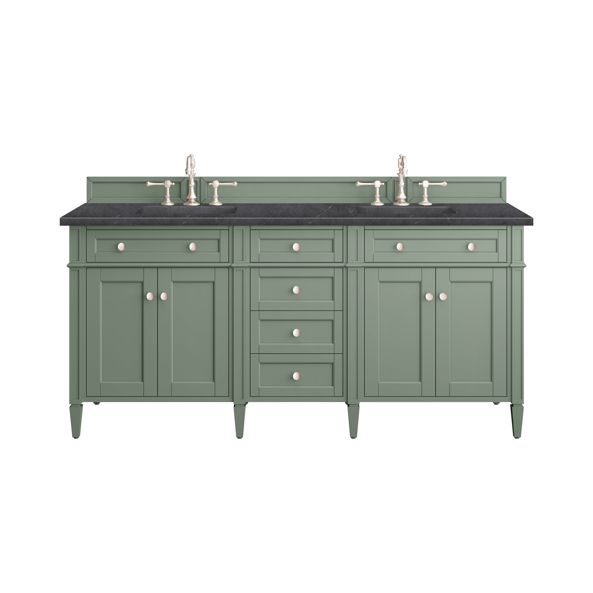 James Martin Vanities Brittany 72" Double Vanity - Smokey Celadon
