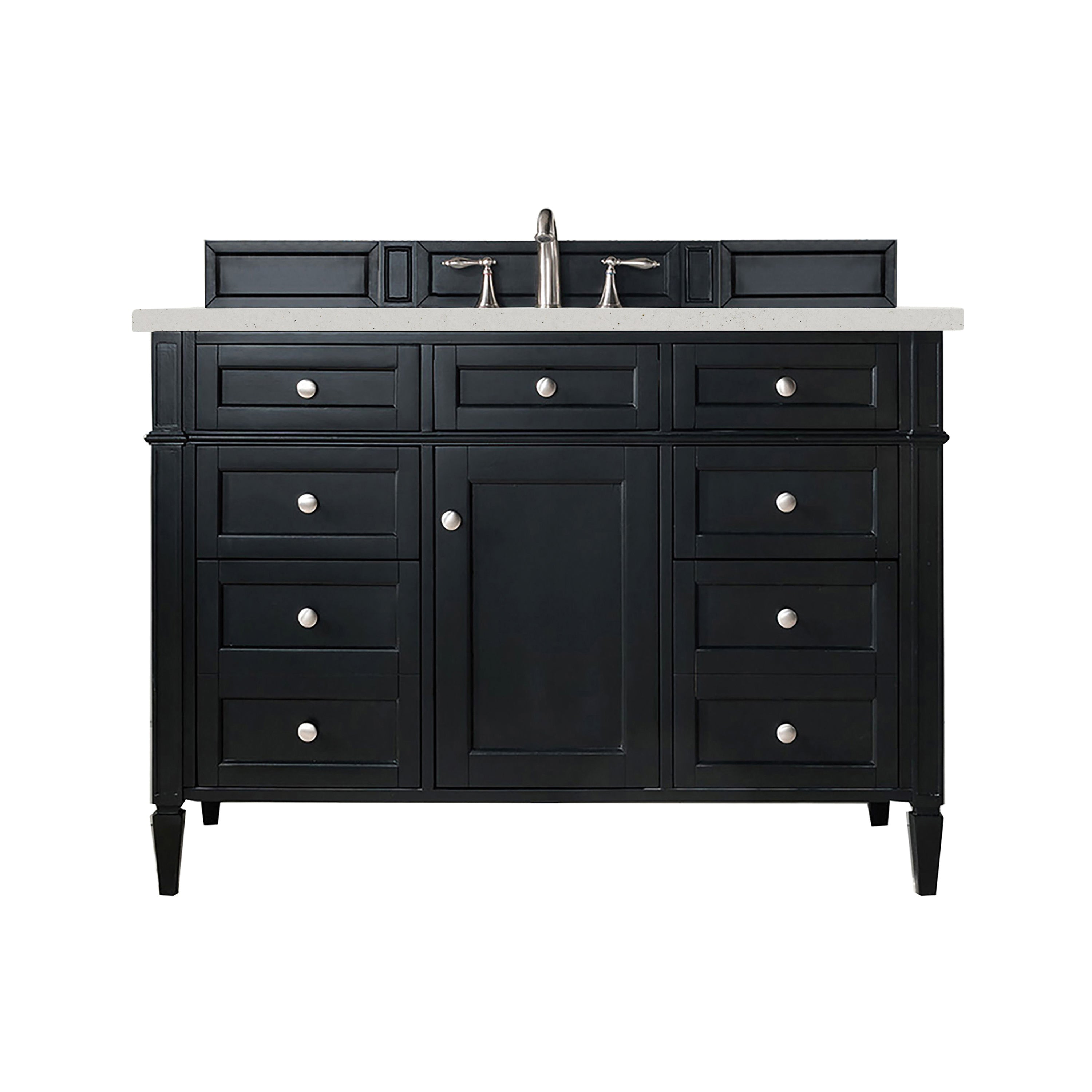 James Martin Vanities Brittany 48" Single Vanity - Black Onyx