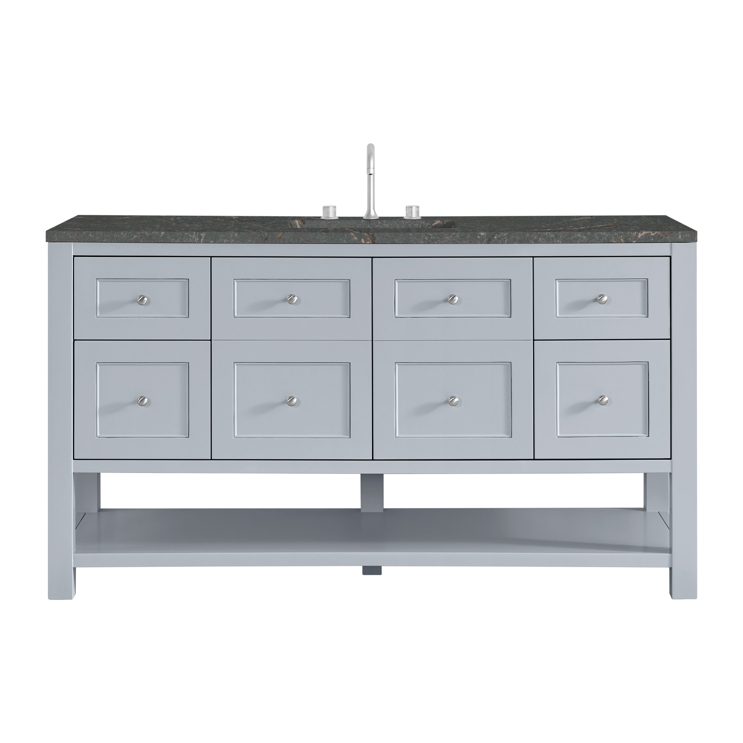 James Martin Vanities Breckenridge 60" Single Vanity - Serenity Blue