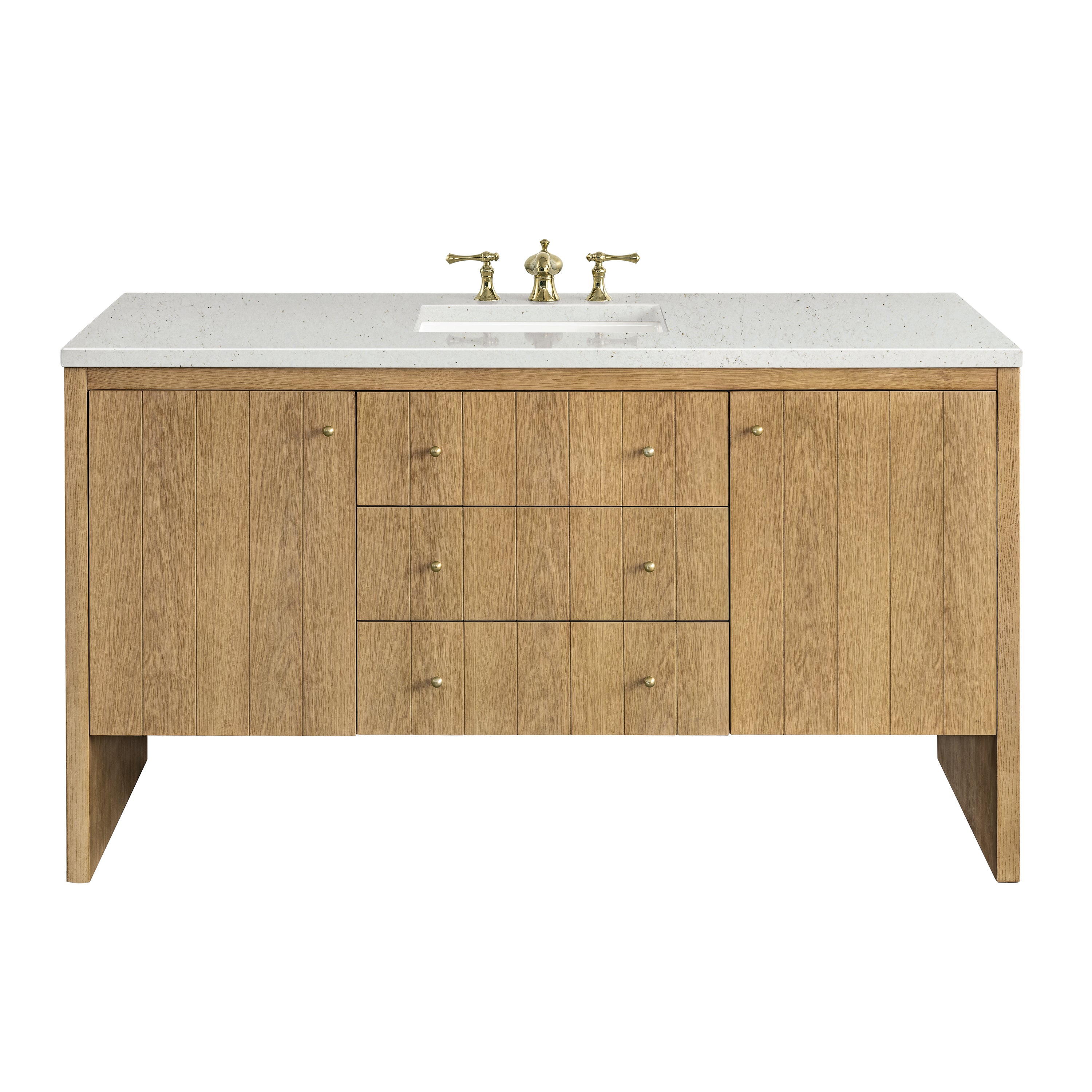 James Martin Vanities Hudson 60" Single Vanity - Light Natural Oak