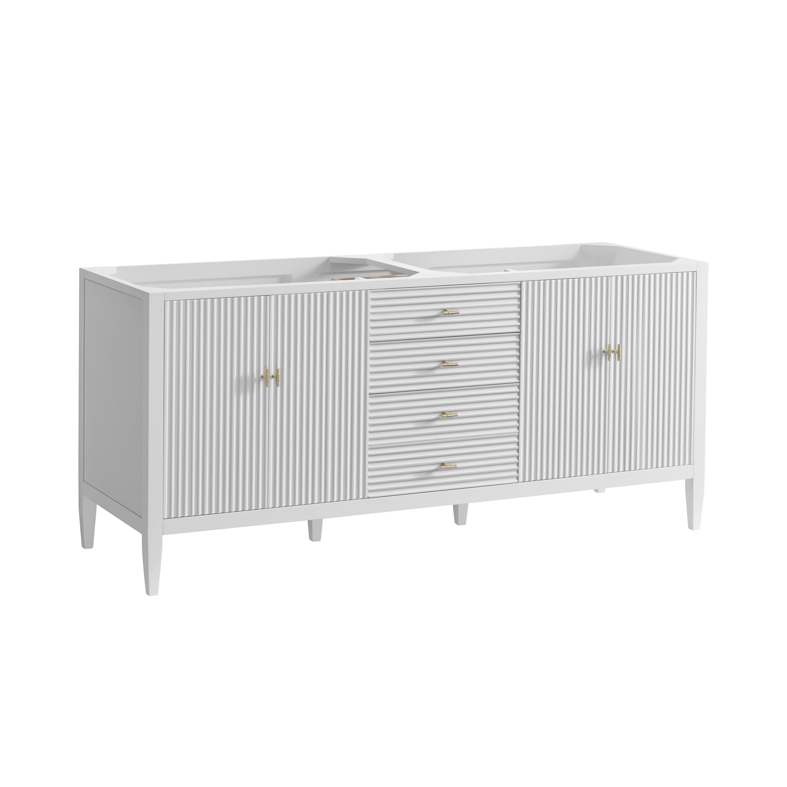 James Martin Vanities Myrrin 72" Double Vanity - Bright White