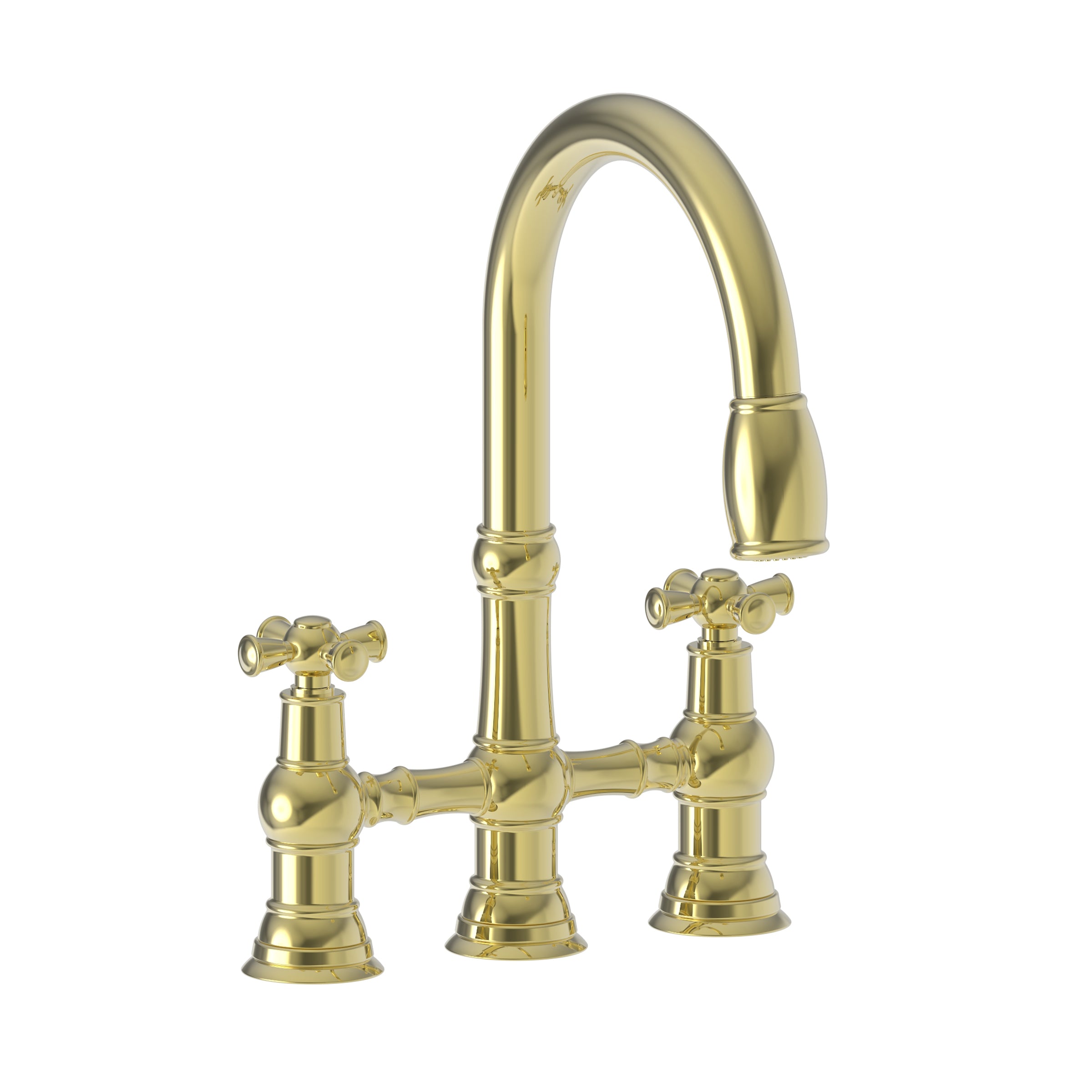 Newport Brass Jacobean Kitchen Bridge Pull-Down Faucet