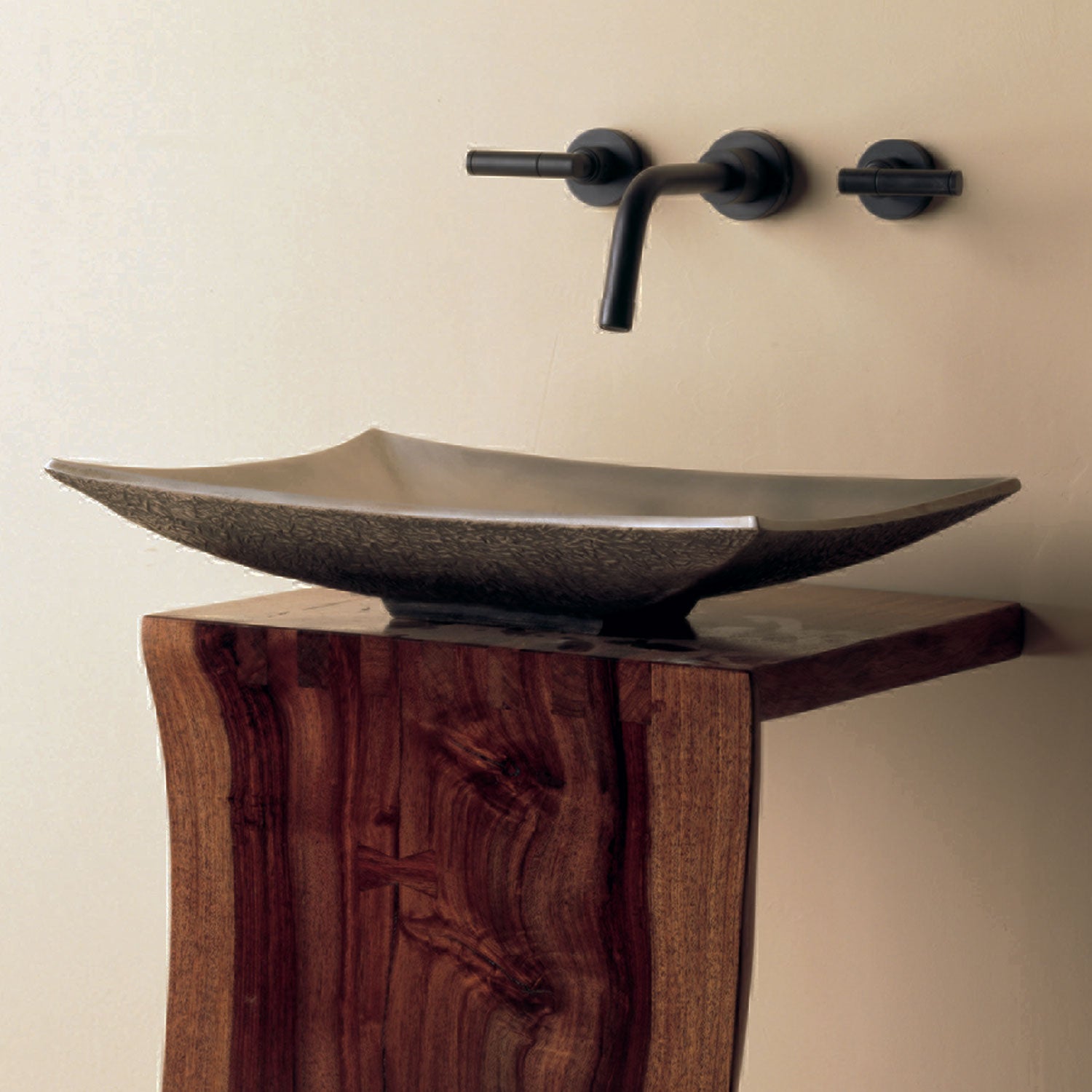 Stone Forest 17" Bronze Zen Vessel Sink