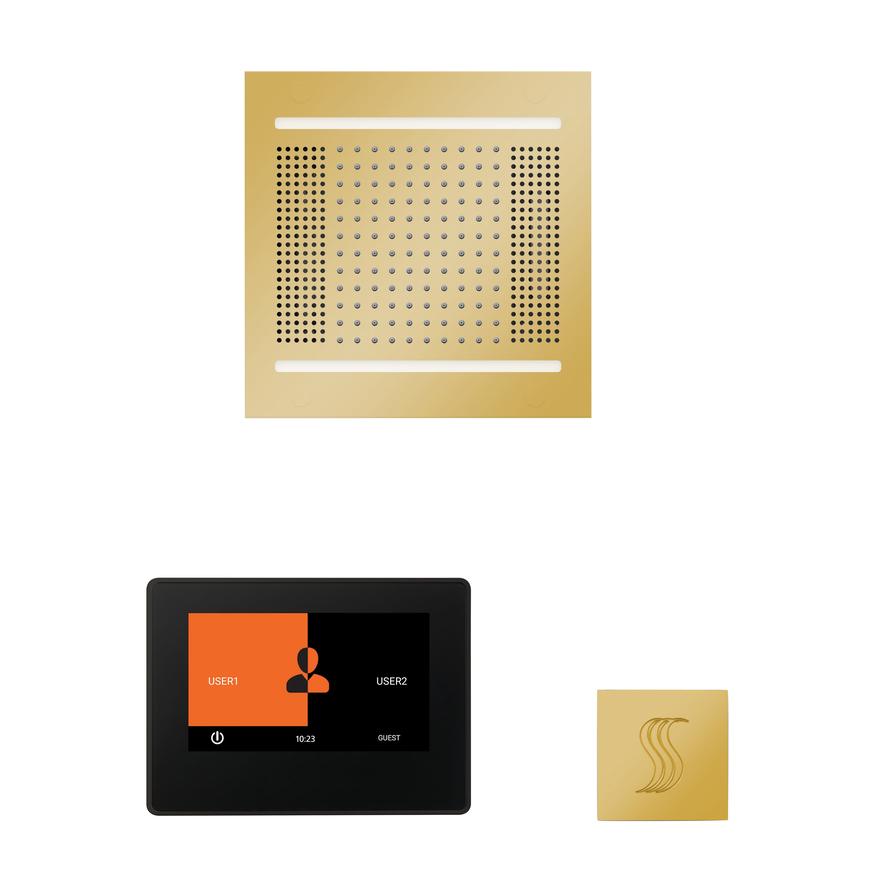 Thermasol The wellness Hydrovive14 Steam Package with 7" ThermaTouch Square