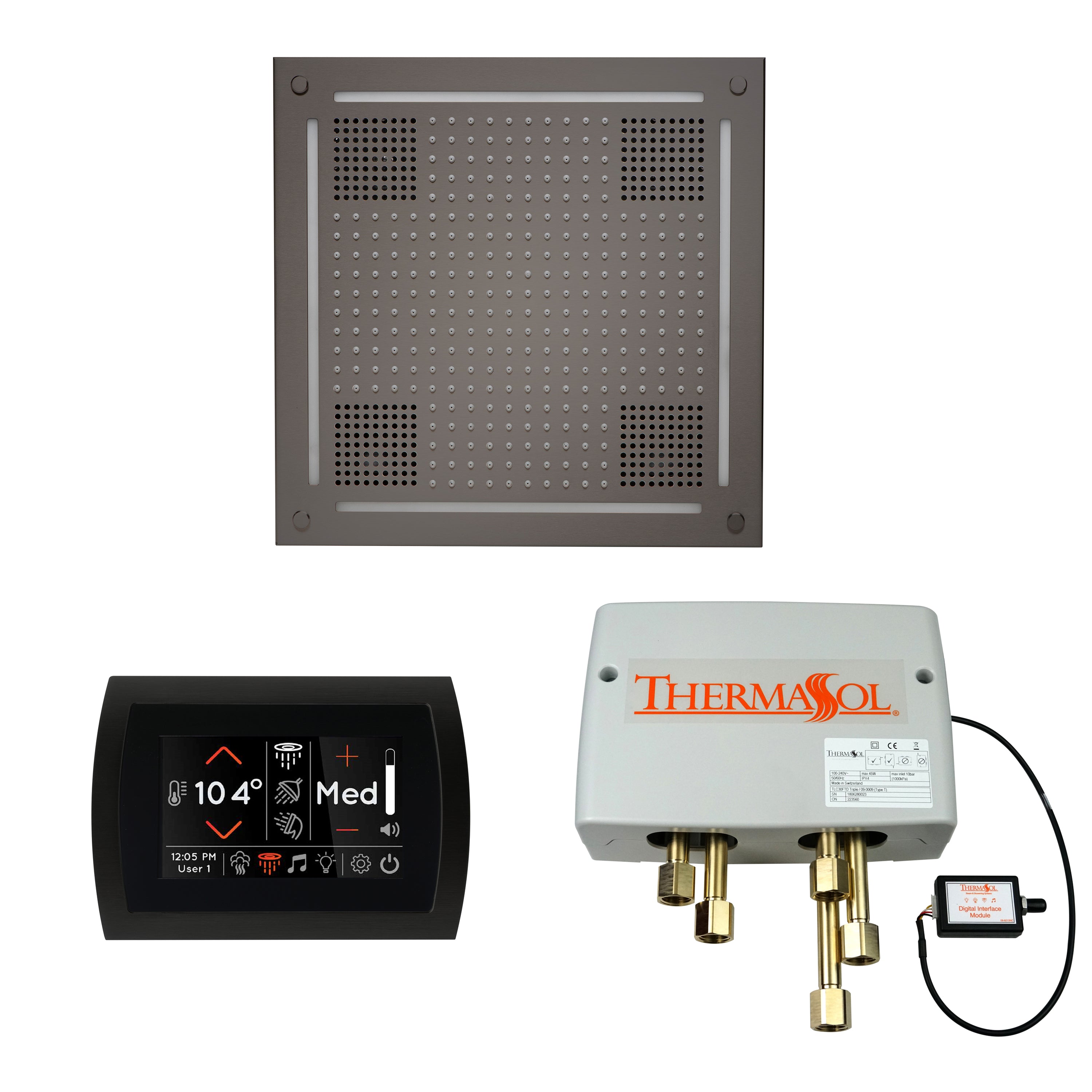 Thermasol The Wellness Hydrovive Shower Package with SignaTouch Round