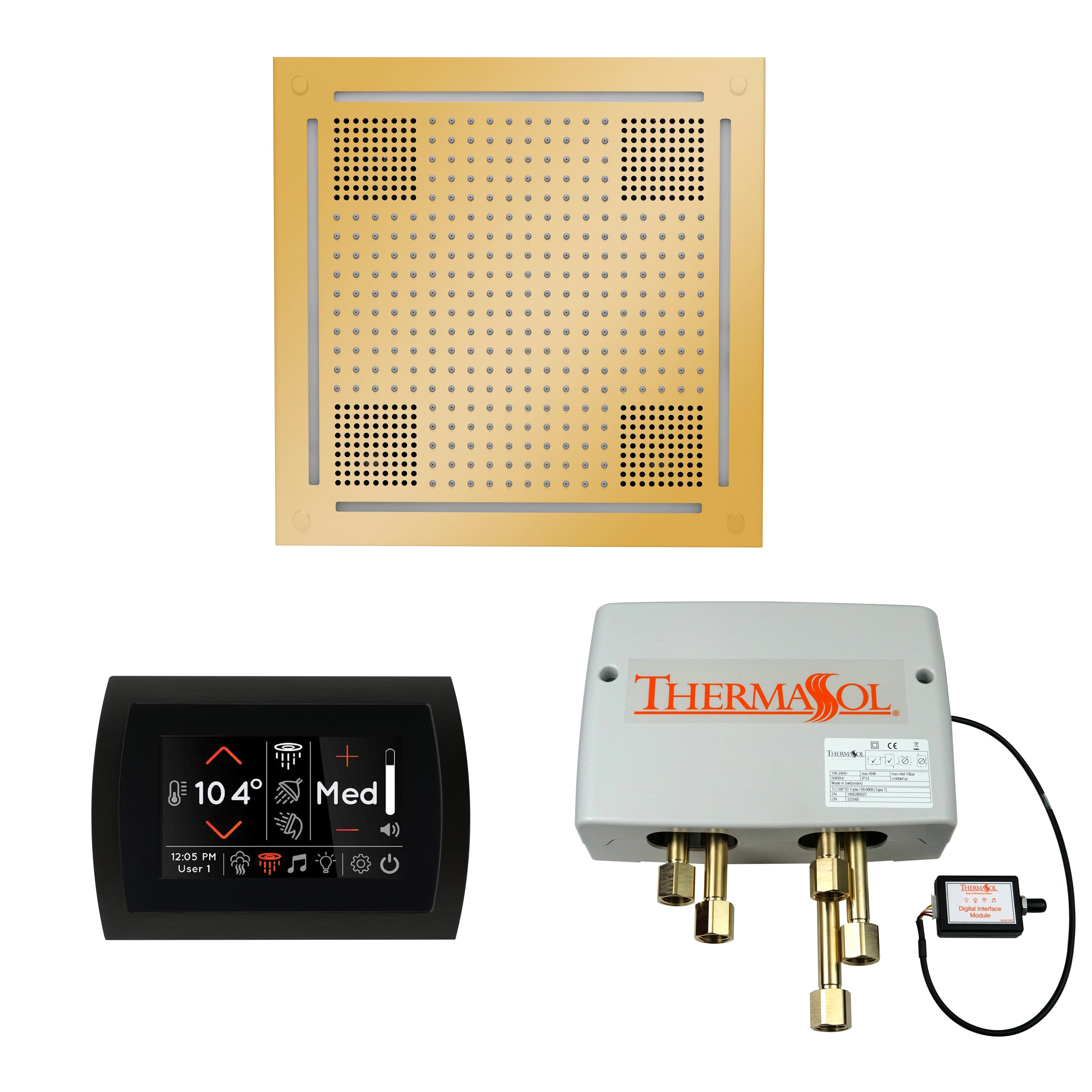 Thermasol The Wellness Hydrovive Shower Package with SignaTouch Round