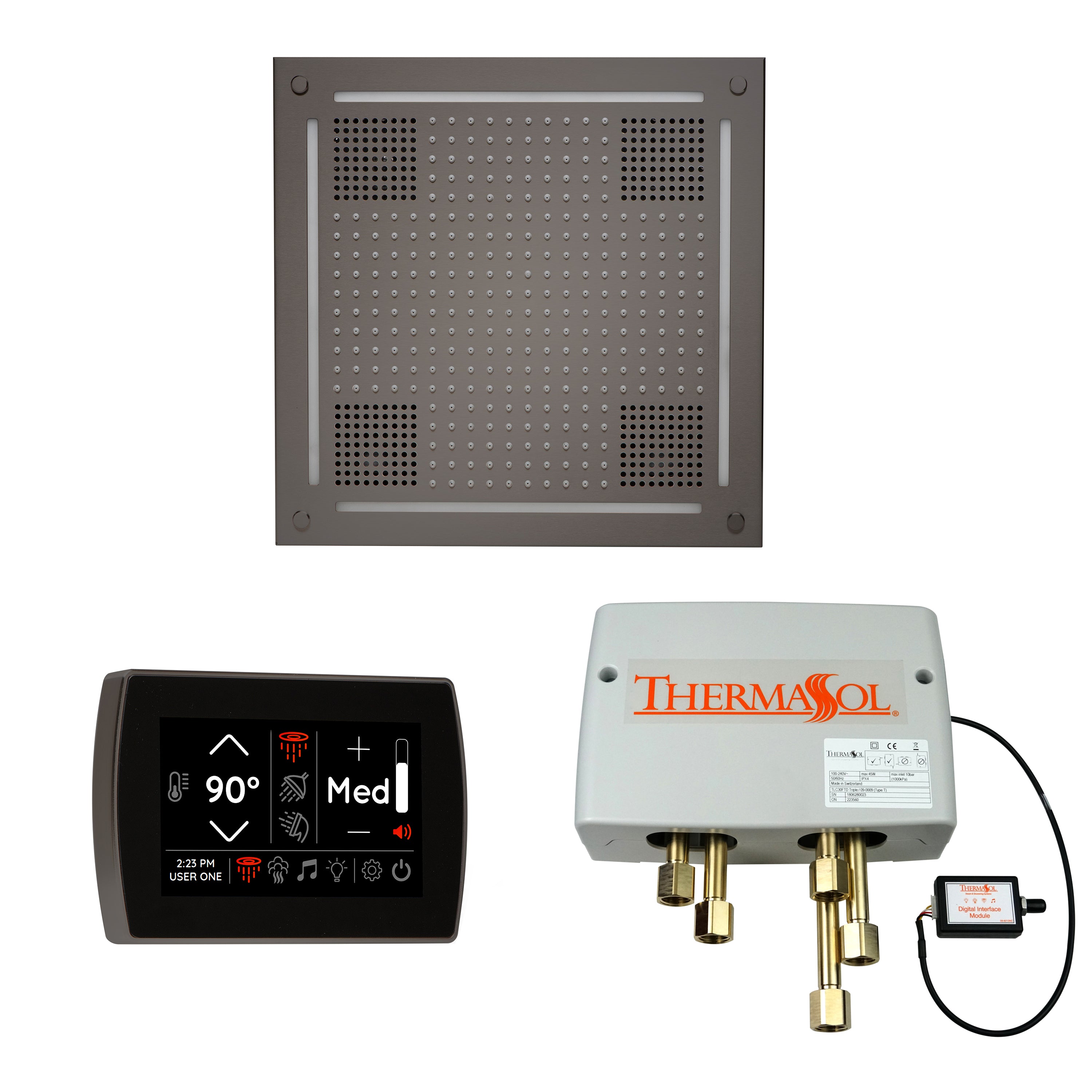 Thermasol The Wellness Hydrovive Shower Package with SignaTouch Square