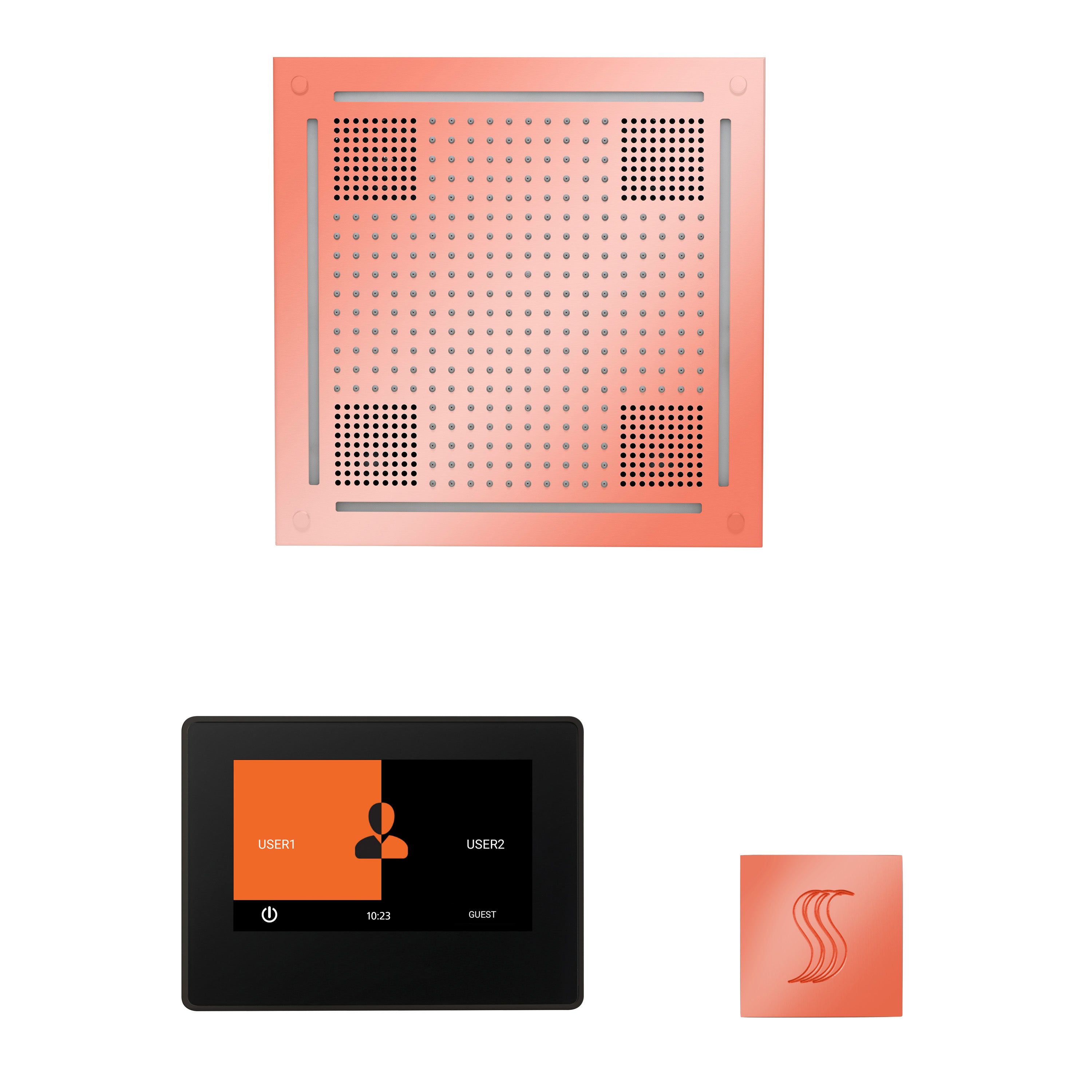 Thermasol The wellness Hydrovive Steam Package with 7" ThermaTouch Square