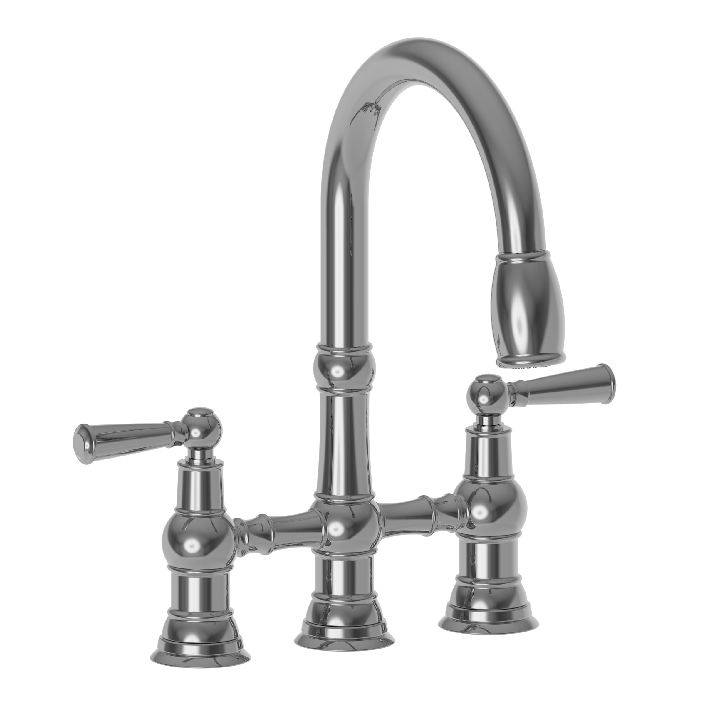 Newport Brass Jacobean Kitchen Bridge Pull-Down Faucet