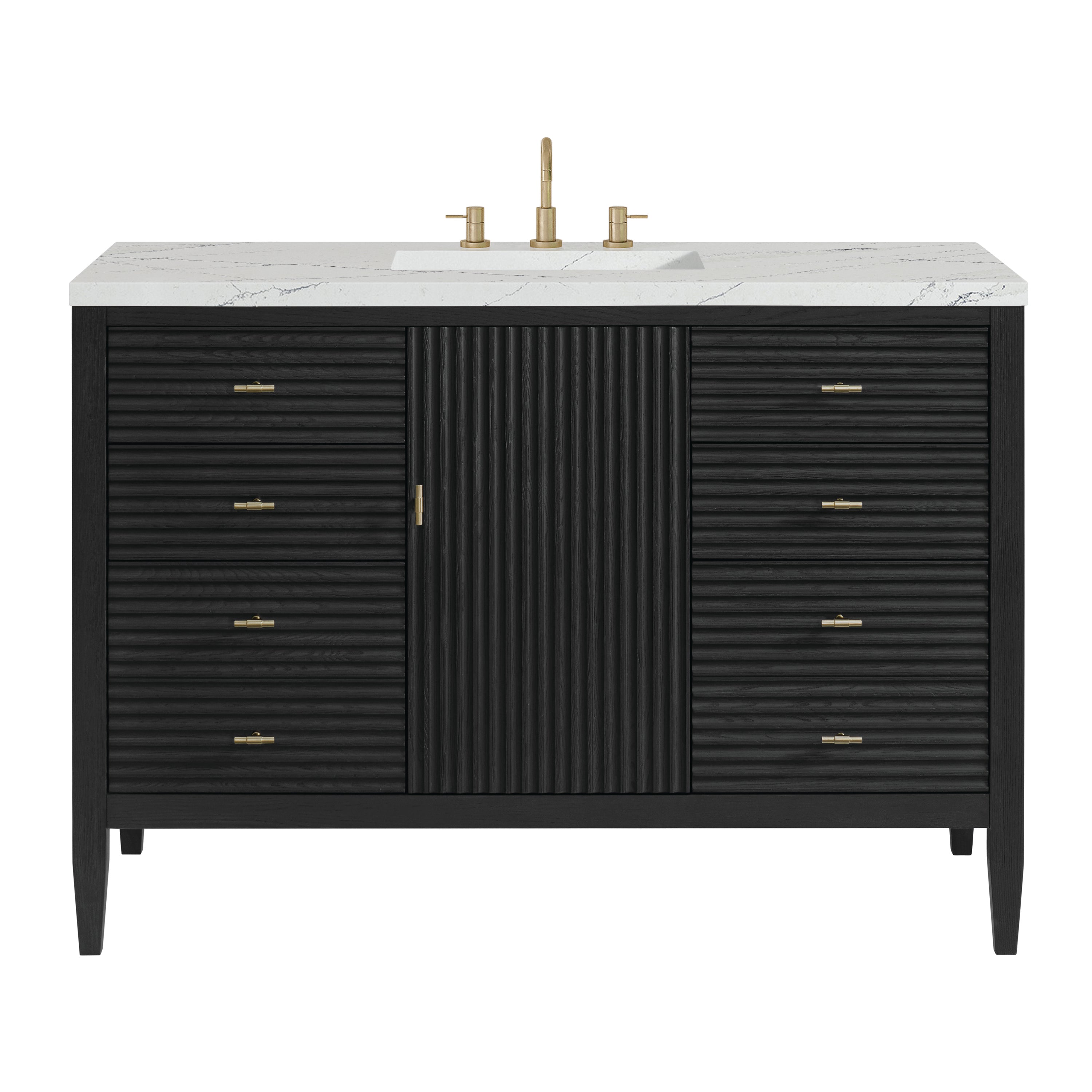 James Martin Vanities Myrrin 48" Vanity - Carbon Oak