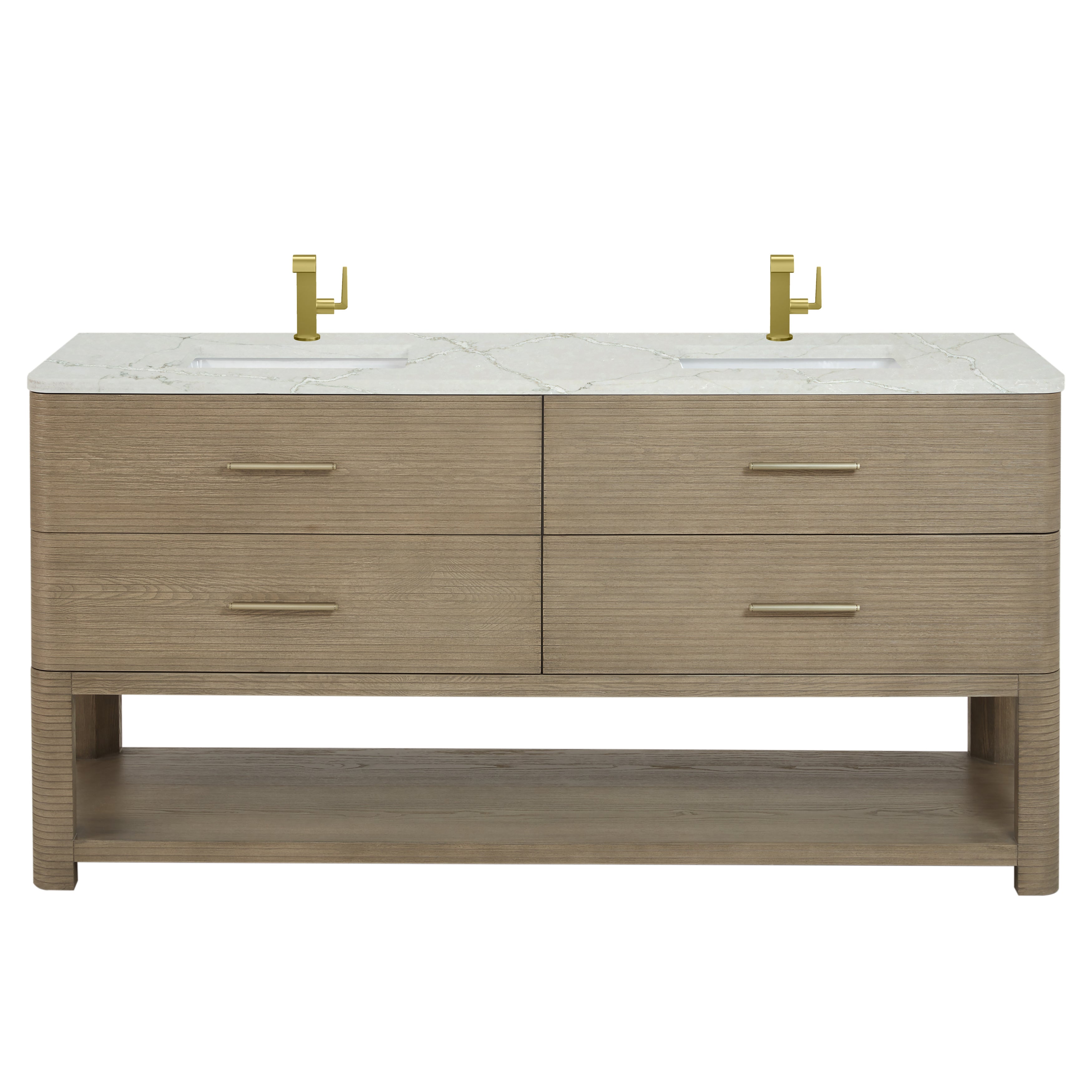 victorian silver quartz top vanity