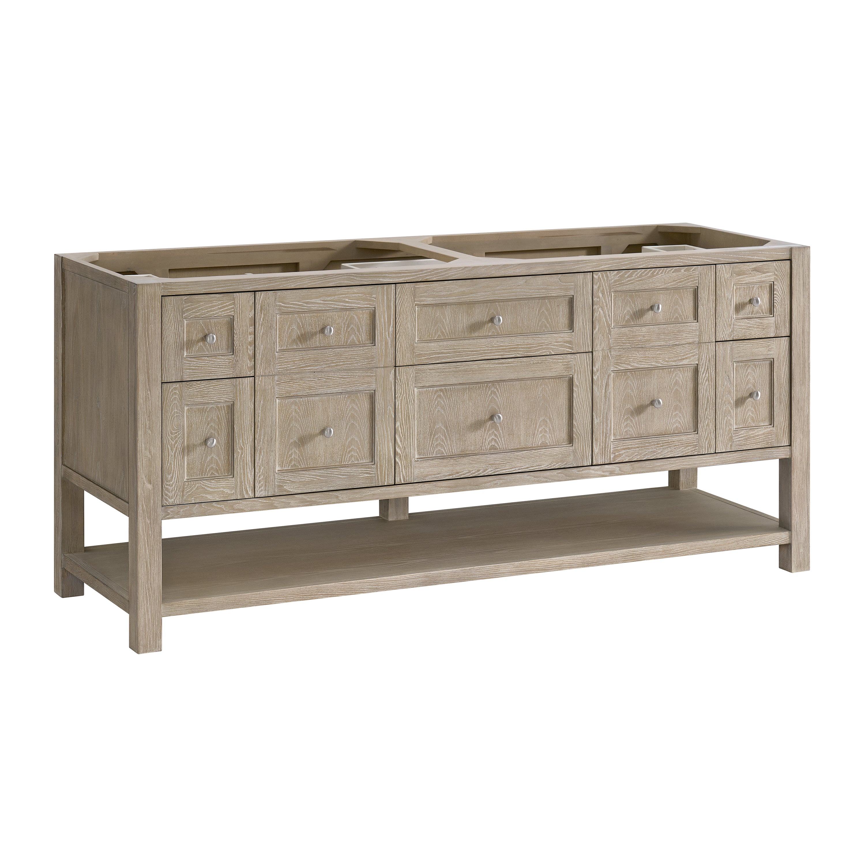 James Martin Vanities Breckenridge 72" Double Vanity - Whitewashed Oak