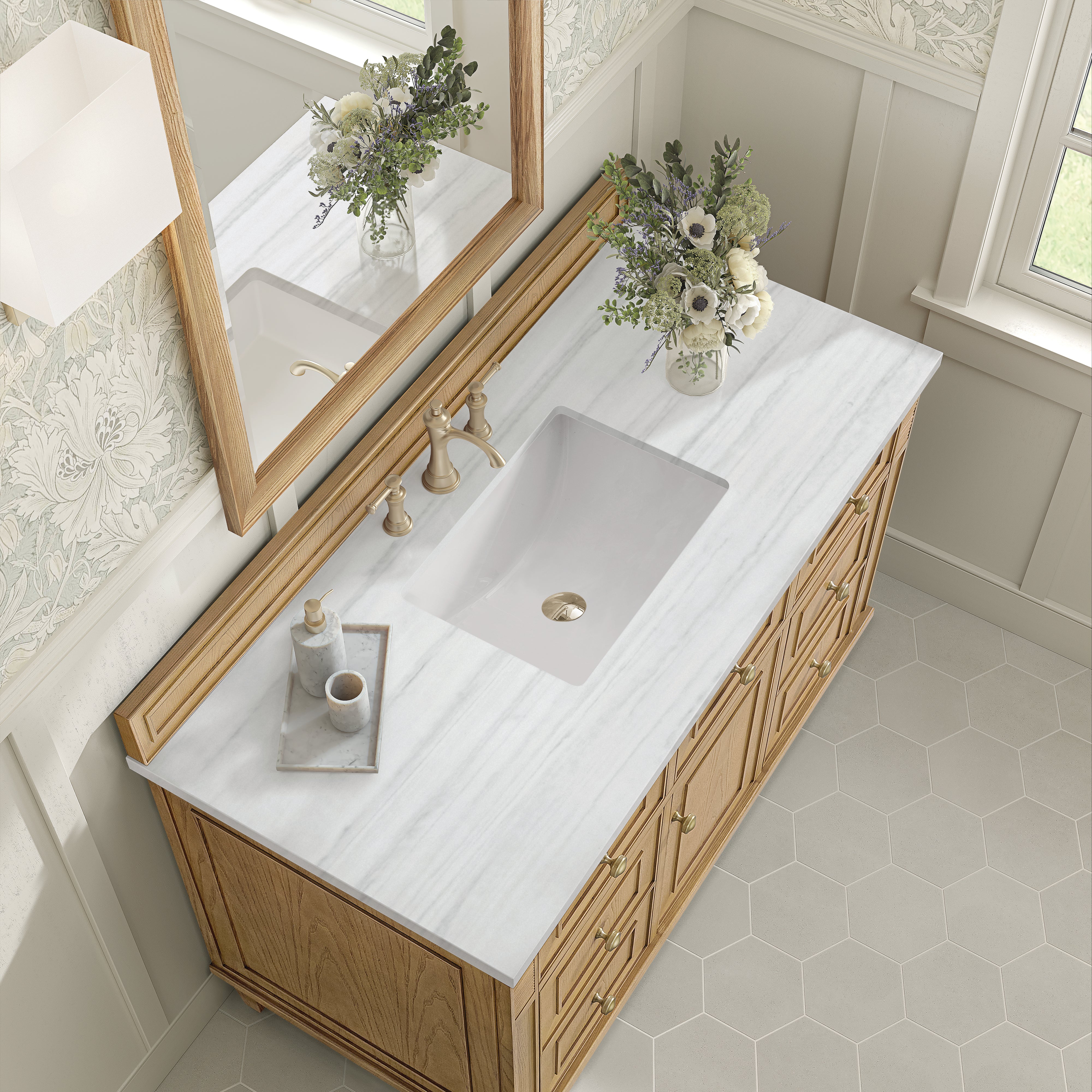arctic fall solid surface top vanity