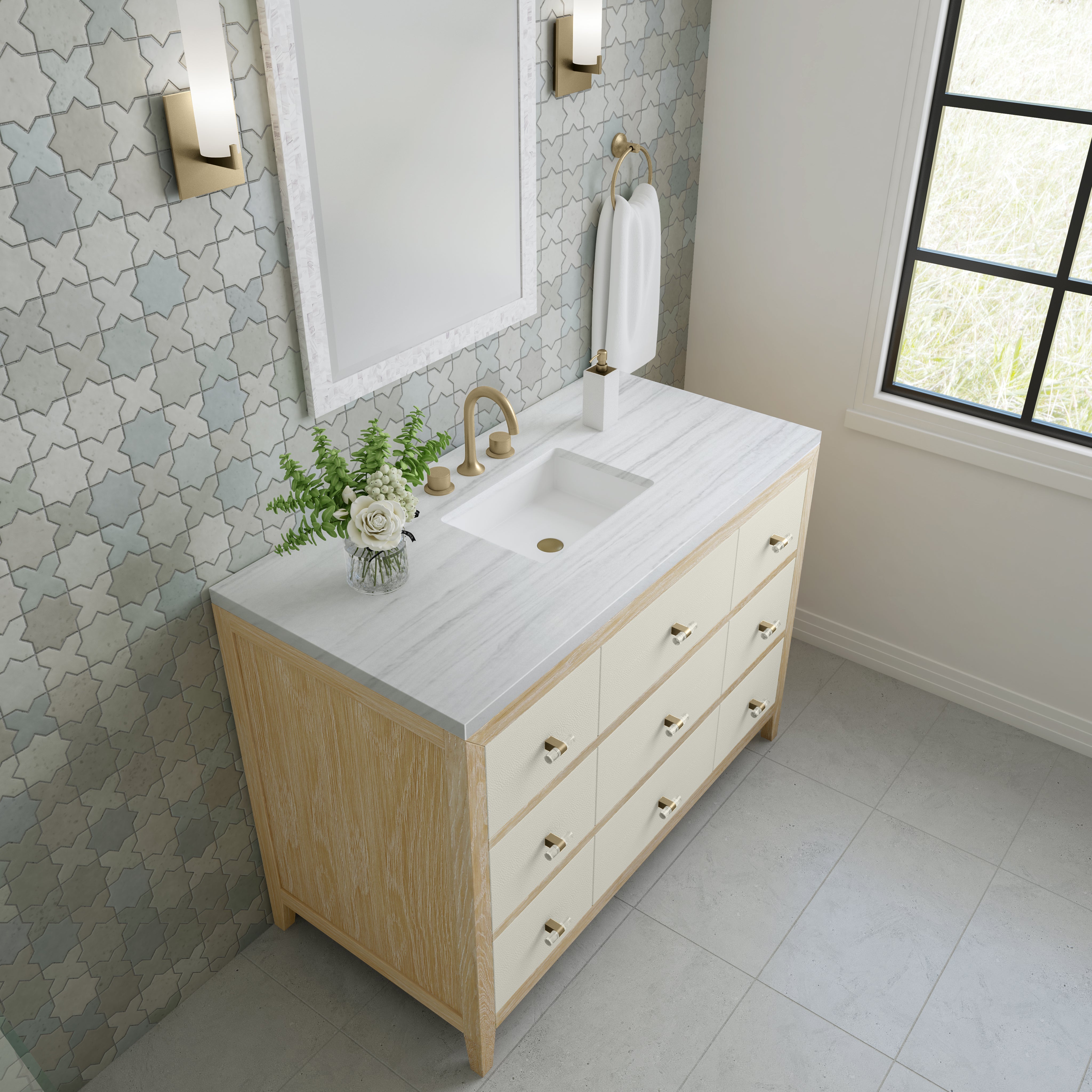 arctic fall solid surface top vanity