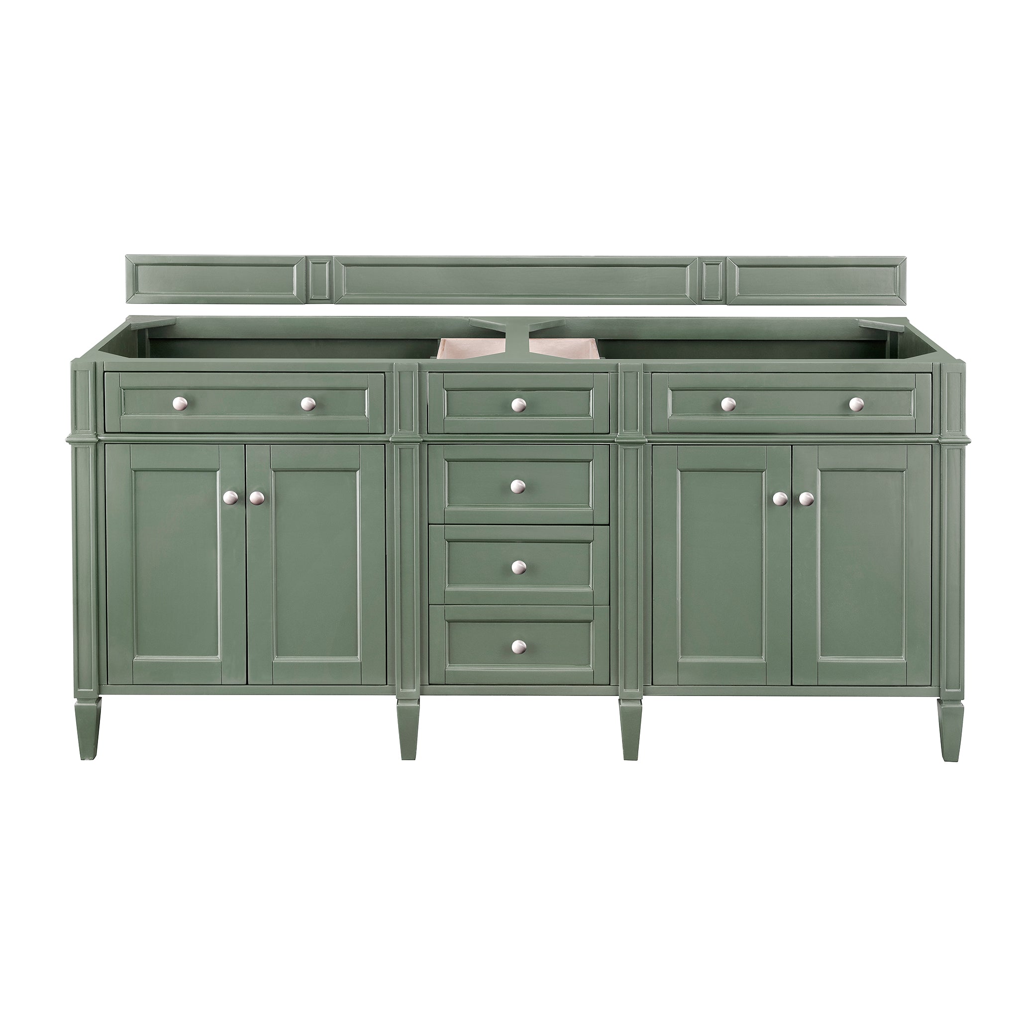 James Martin Vanities Brittany 72" Double Vanity - Smokey Celadon