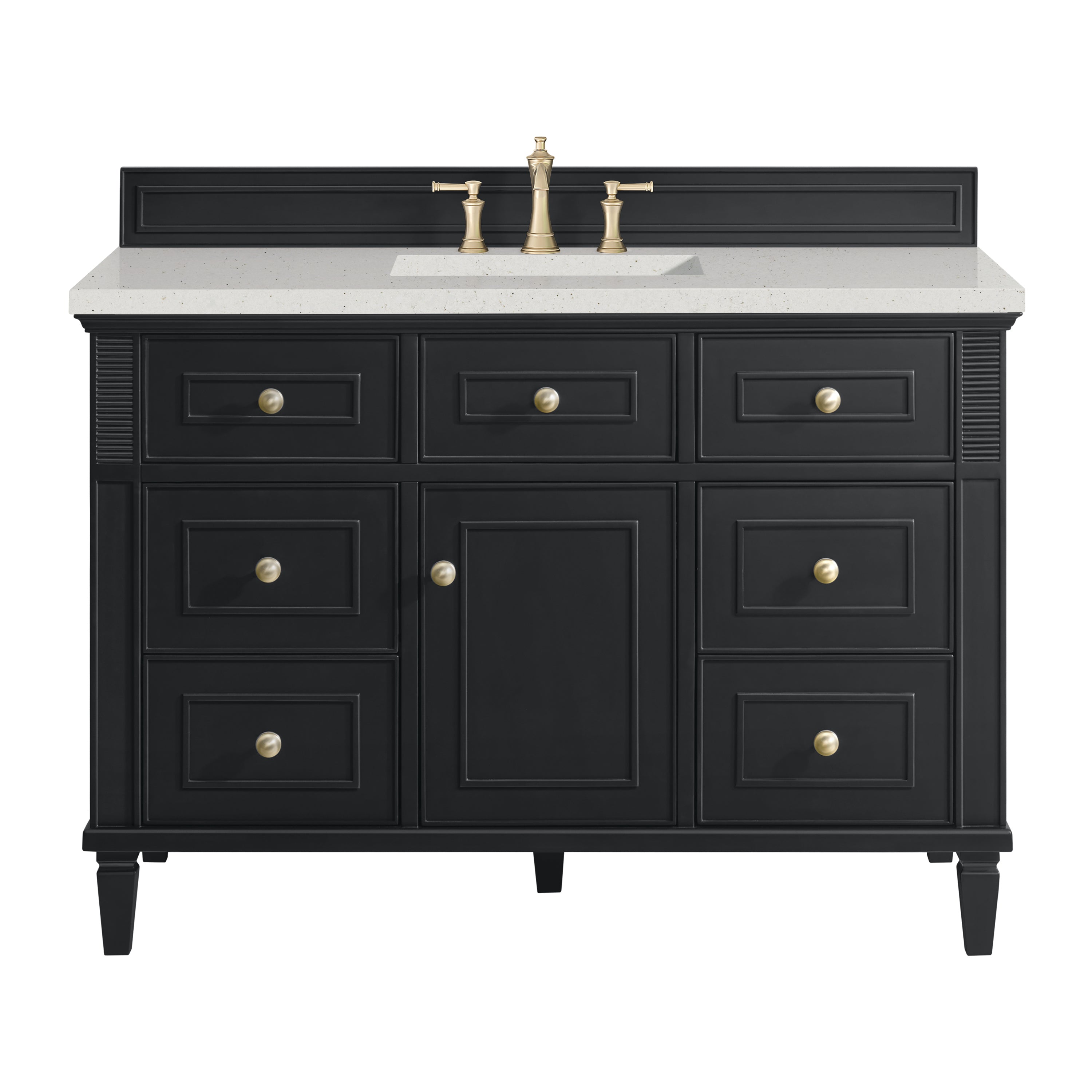James Martin Vanities Lorelai 48" Single Vanity - Black Onyx