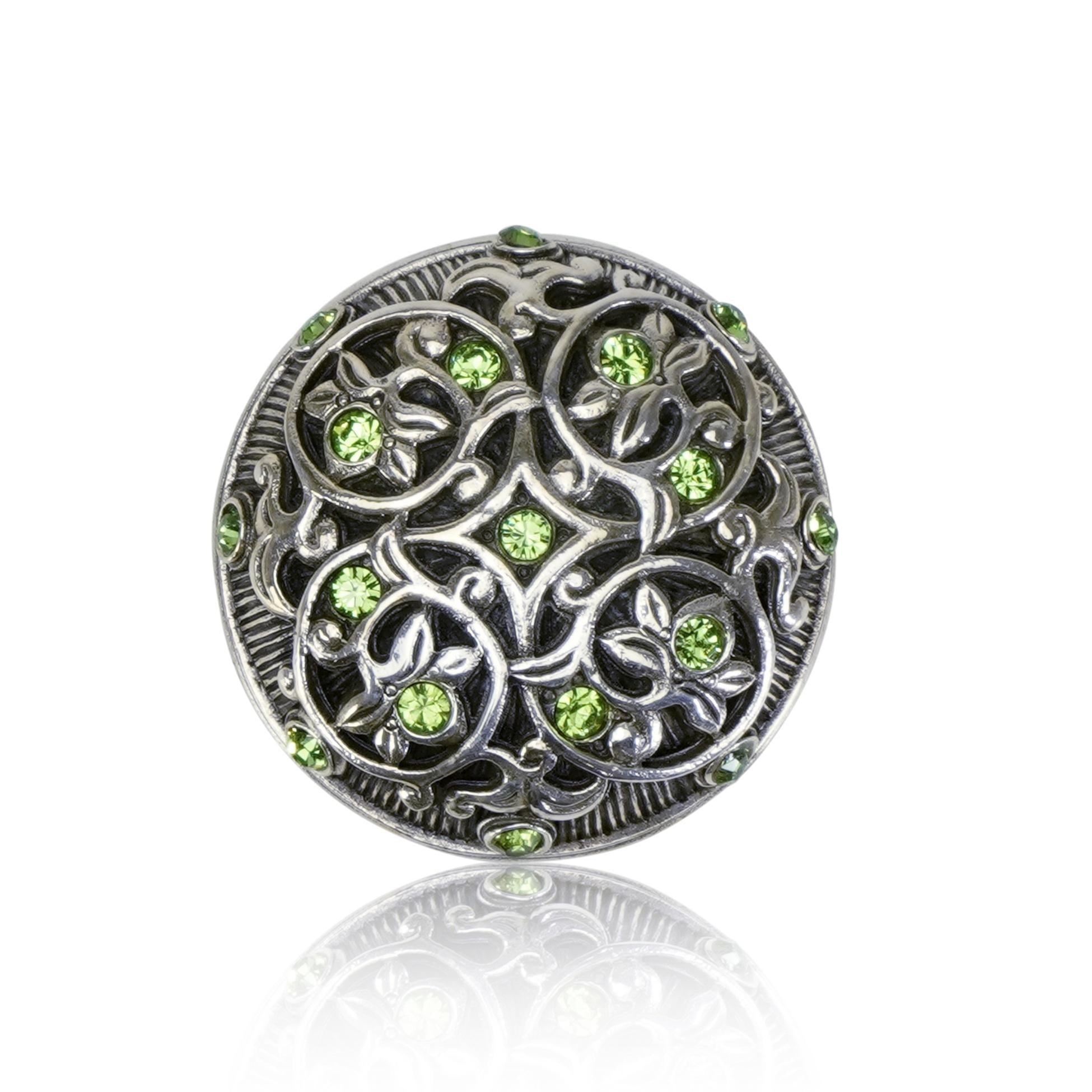 burnish silver knob