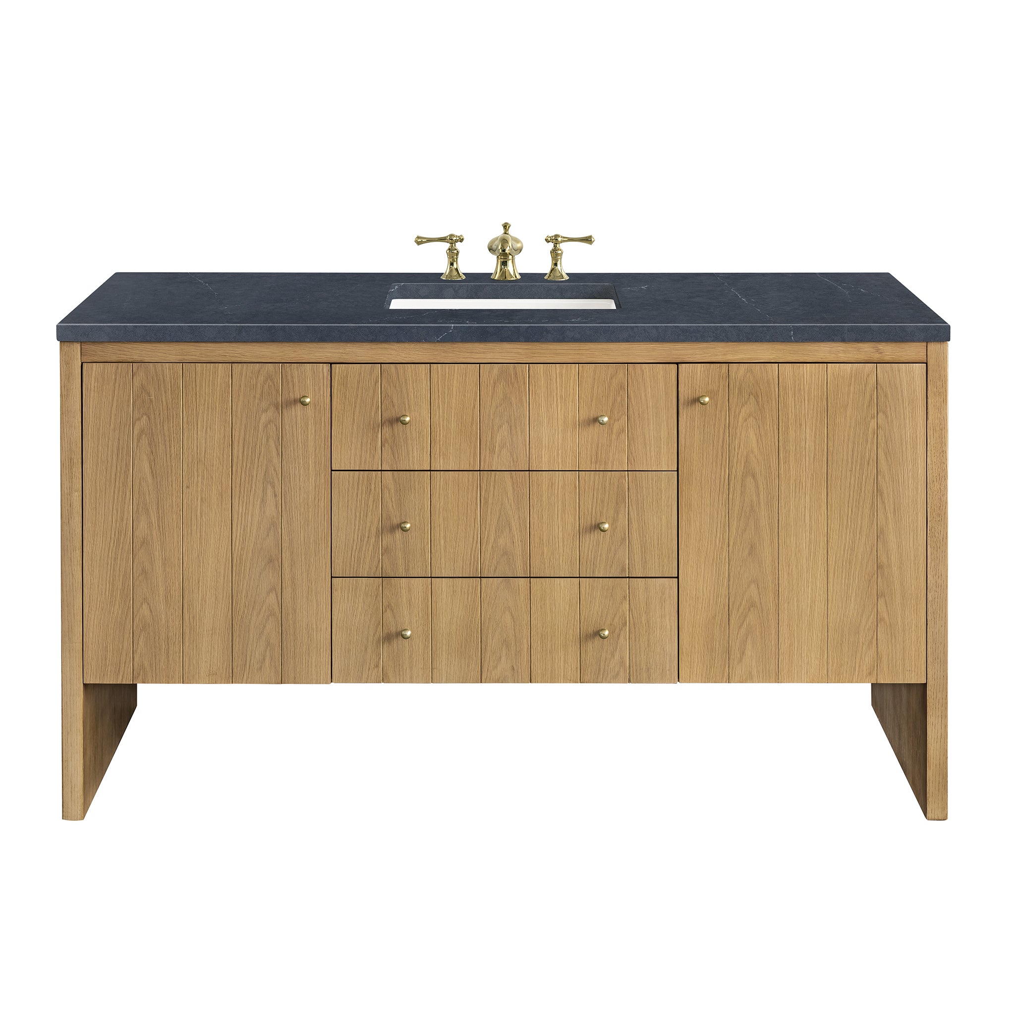 James Martin Vanities Hudson 60" Single Vanity - Light Natural Oak