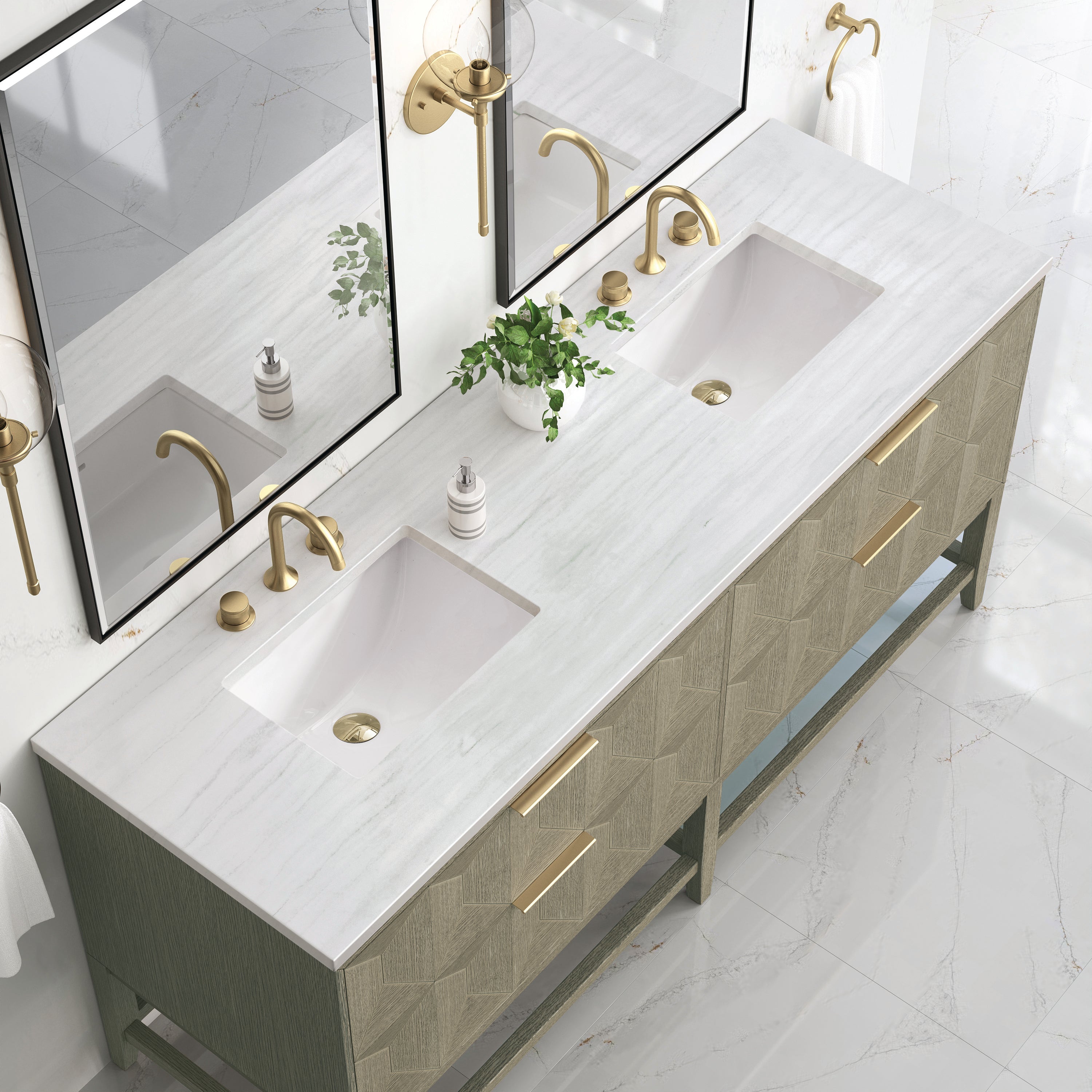 arctic fall top vanity
