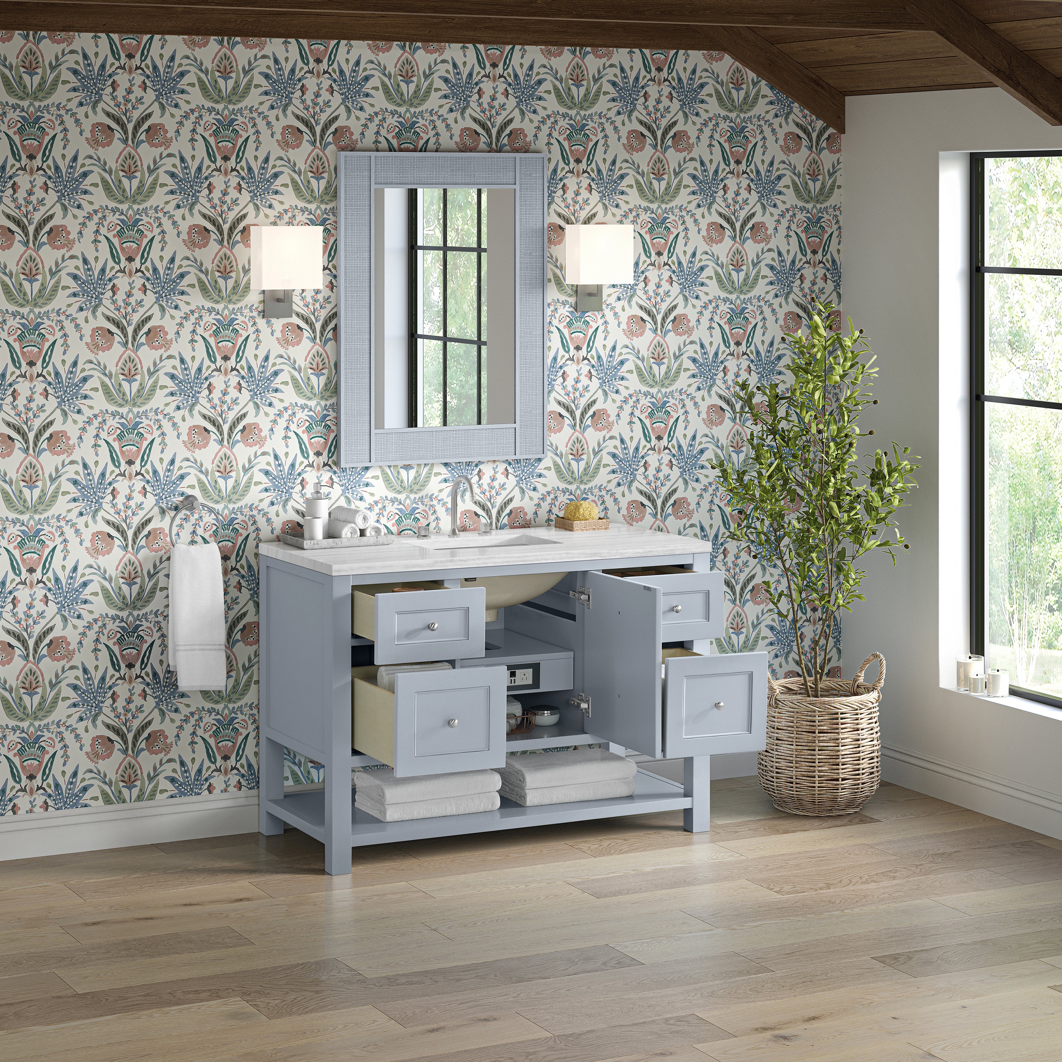 arctic fall solid surface top vanity