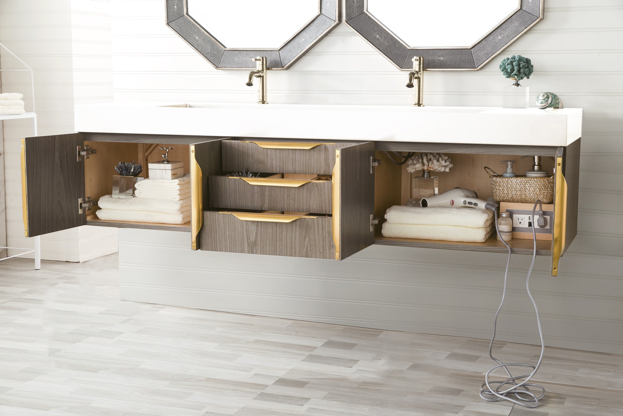 ash gray vanity