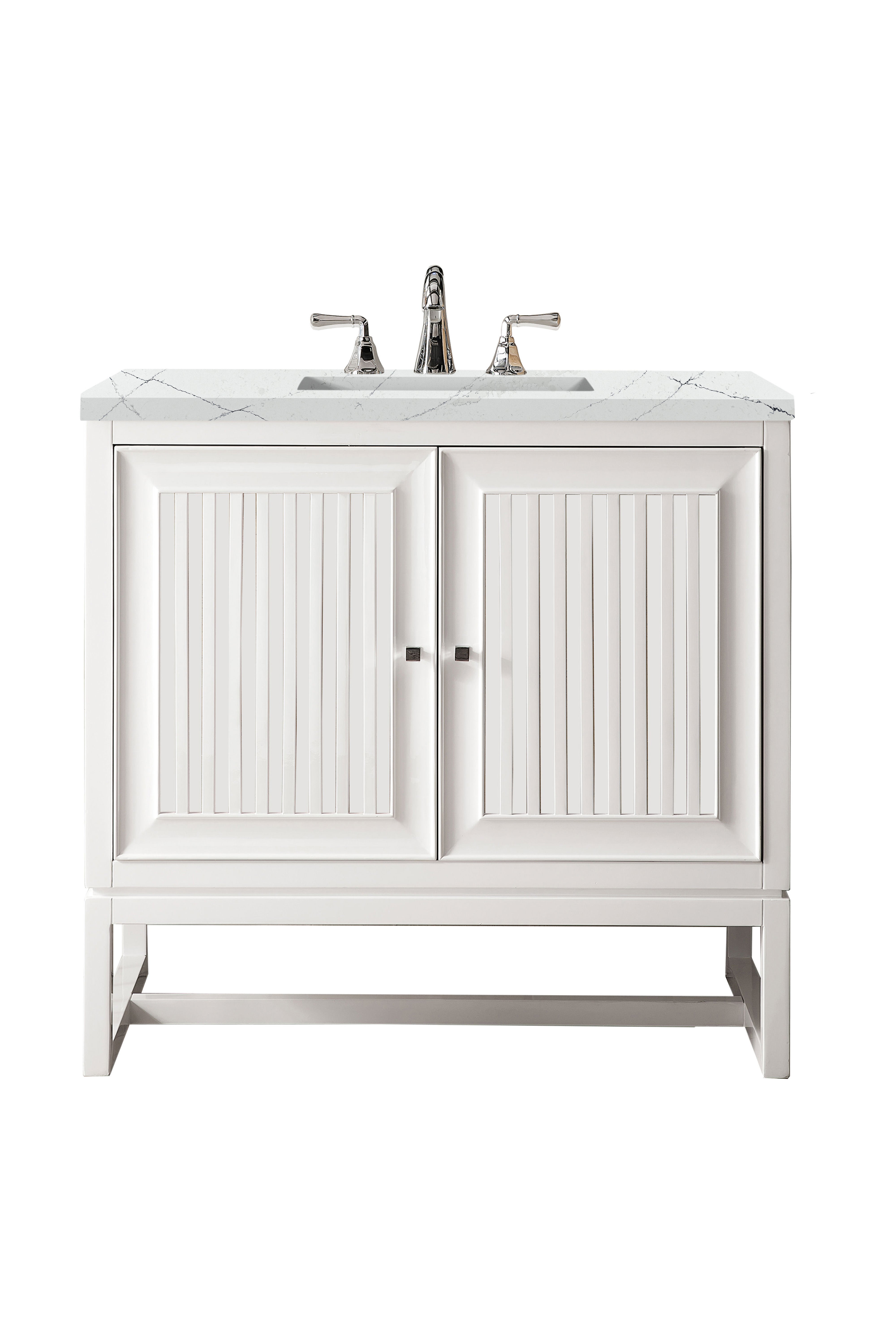 James Martin Vanities Athens 36" Single Vanity - Glossy White