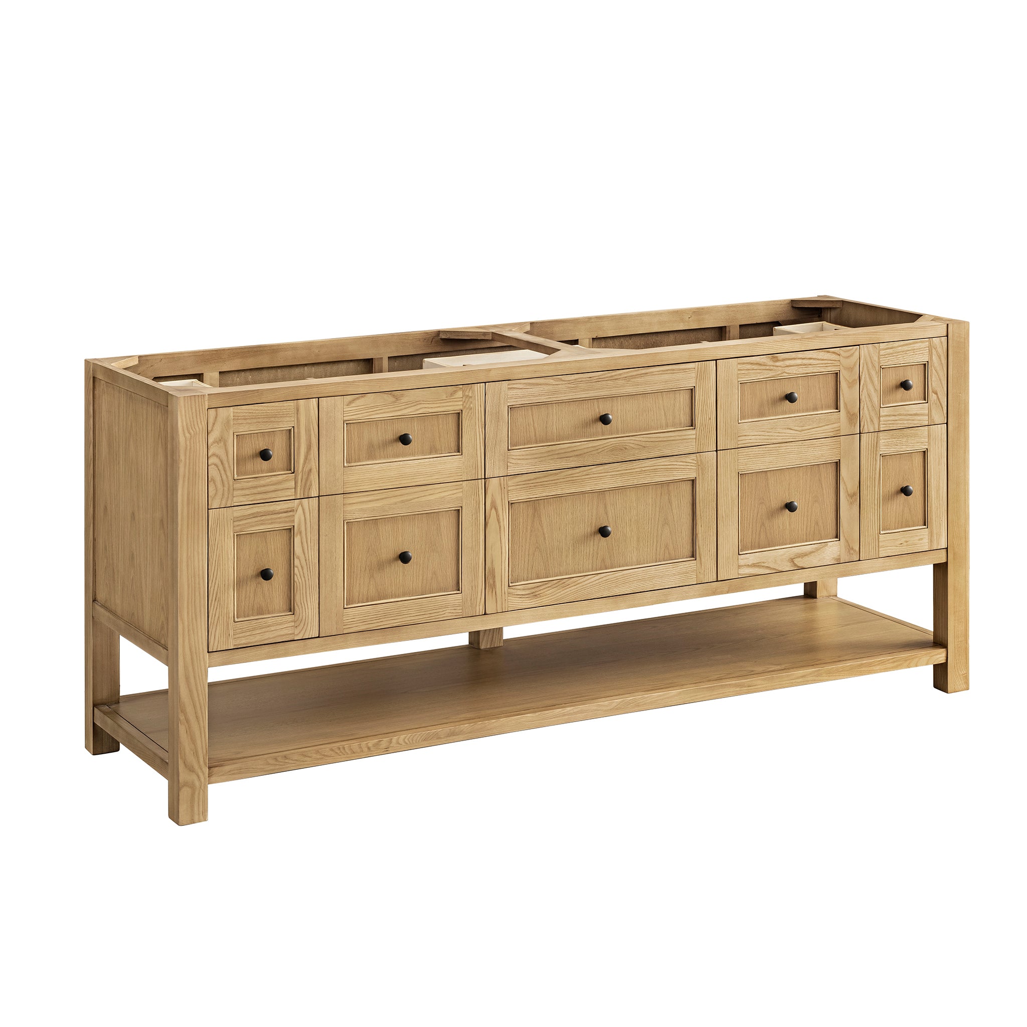 James Martin Vanities Breckenridge 72" Double Vanity - Light Natural Oak