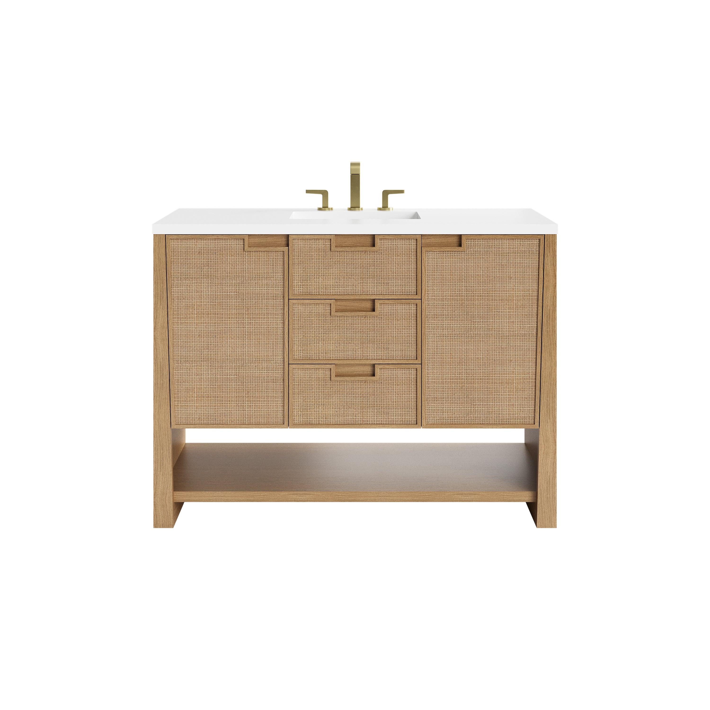 James Martin Vanities Solene 48" Single Vanity - Seaside Oak