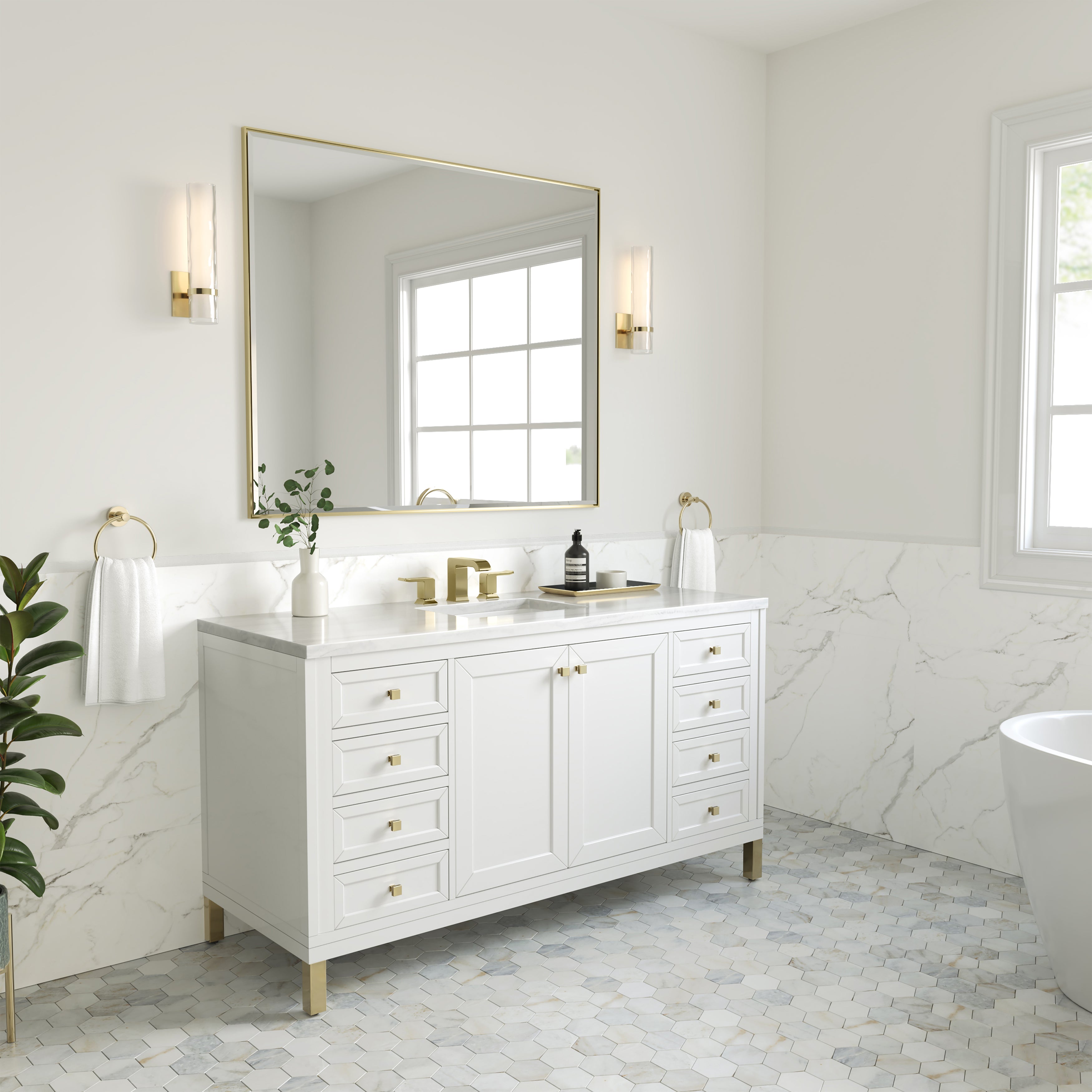 arctic fall solid surface top vanity