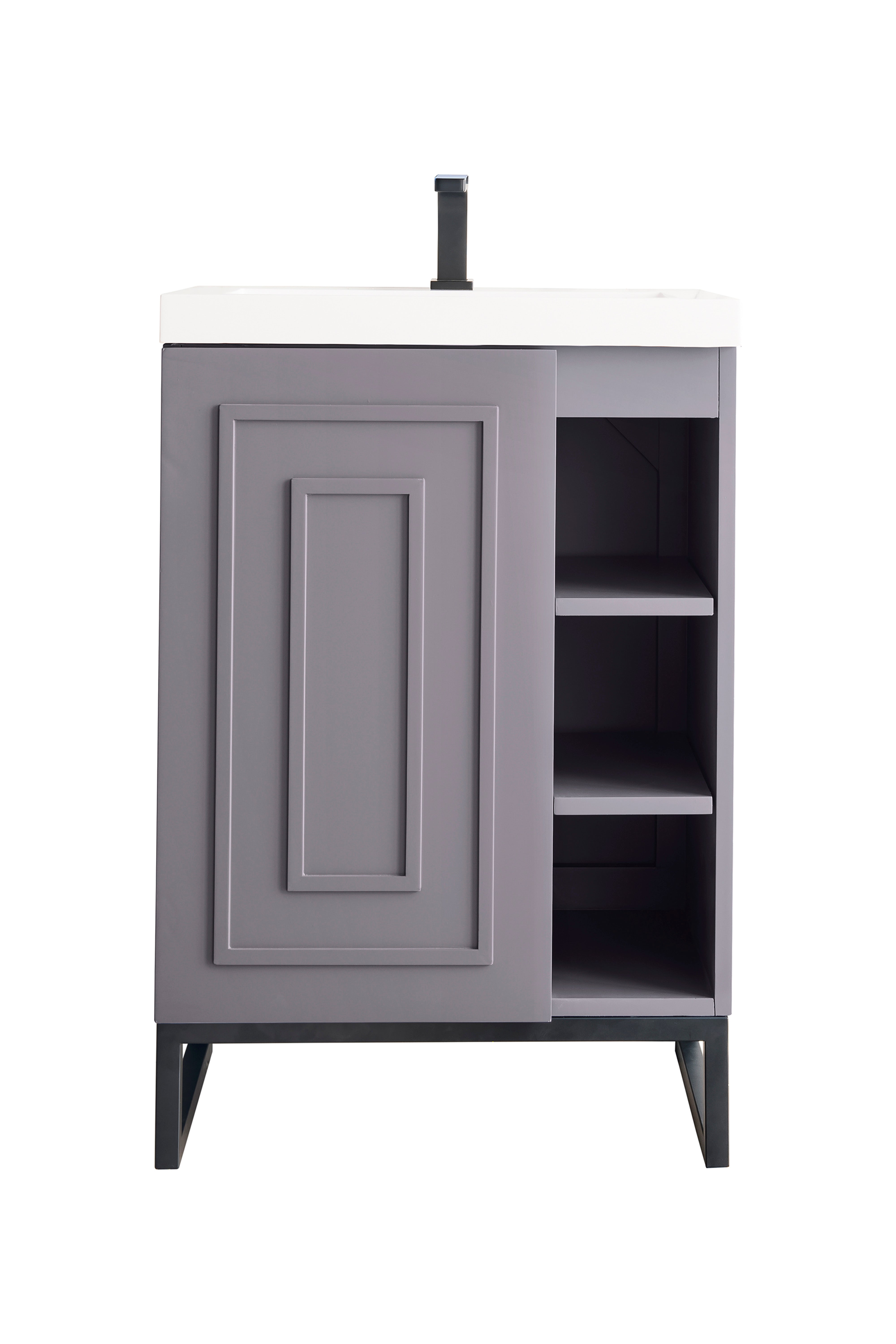 gray smoke vanity