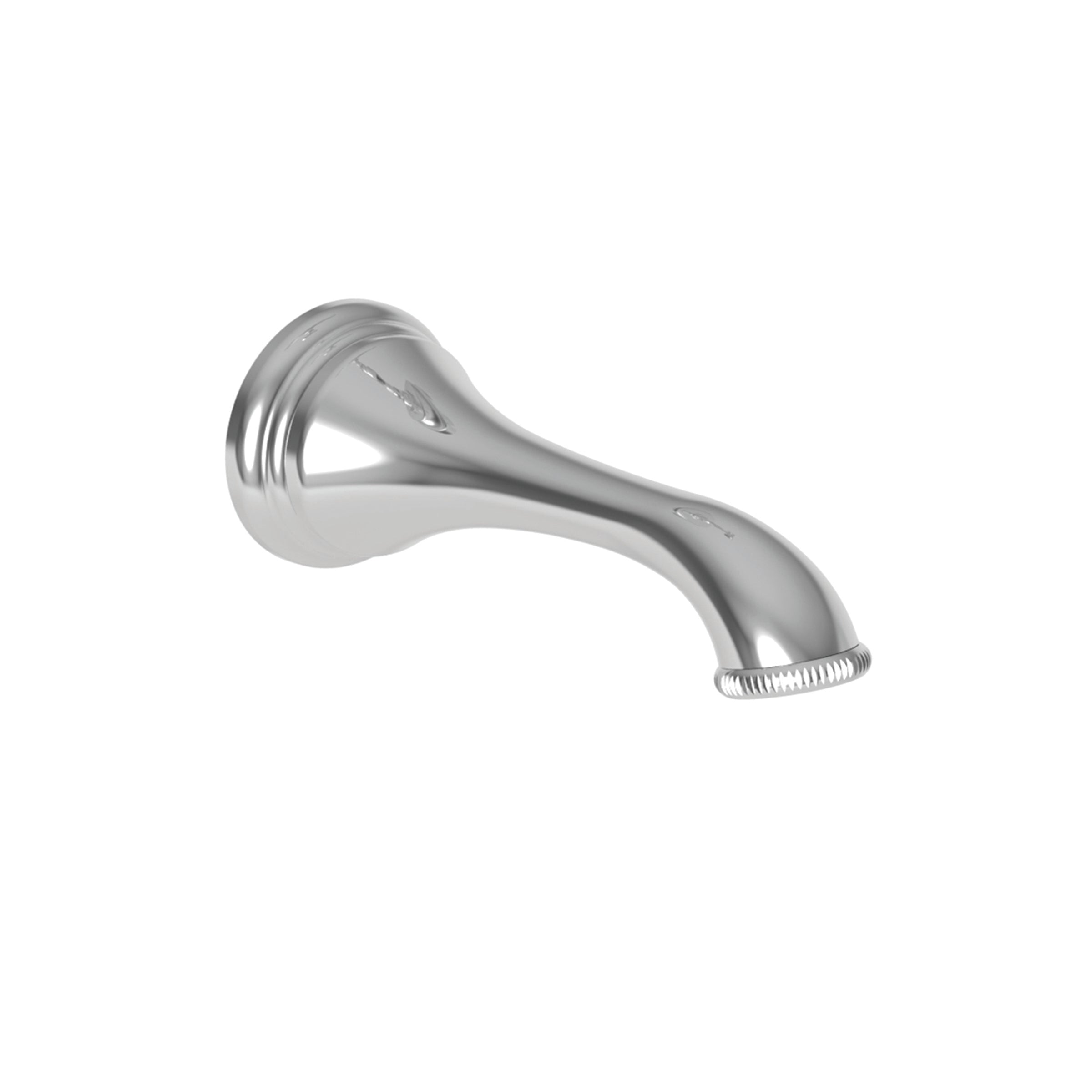 polished chrome tub spout