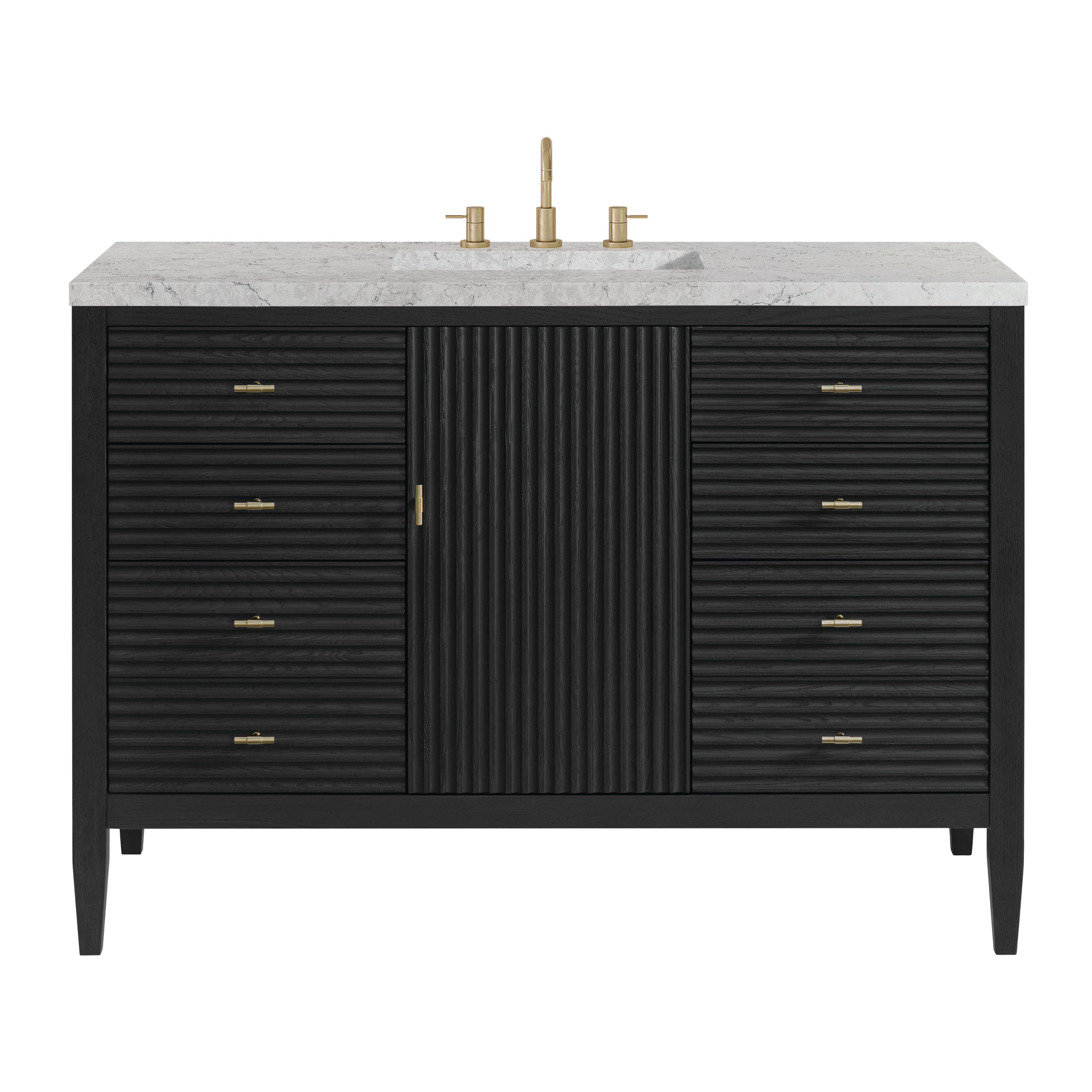 James Martin Vanities Myrrin 48" Vanity - Carbon Oak
