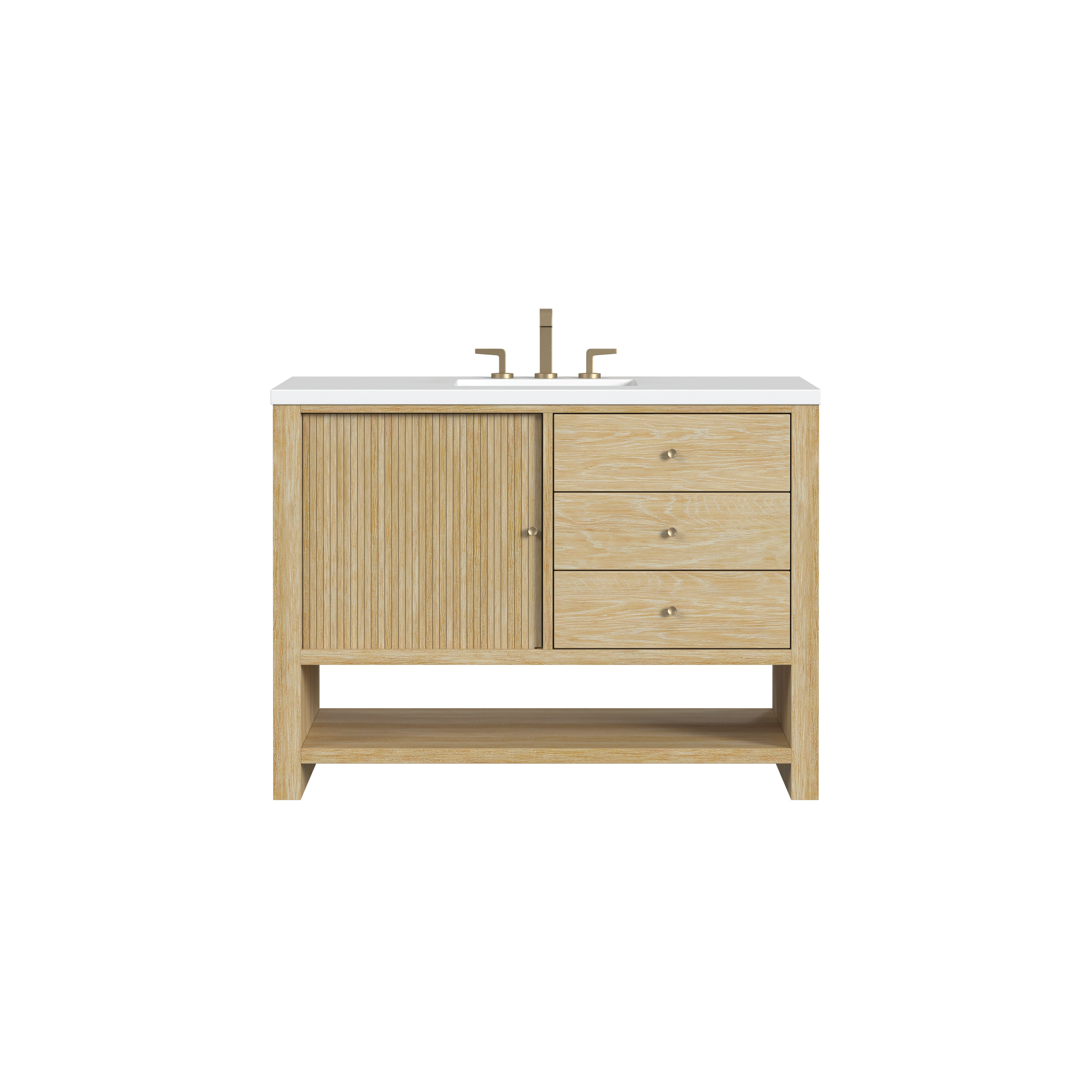 James Martin Vanities Marigot 48" Single Vanity - Sunwashed Oak
