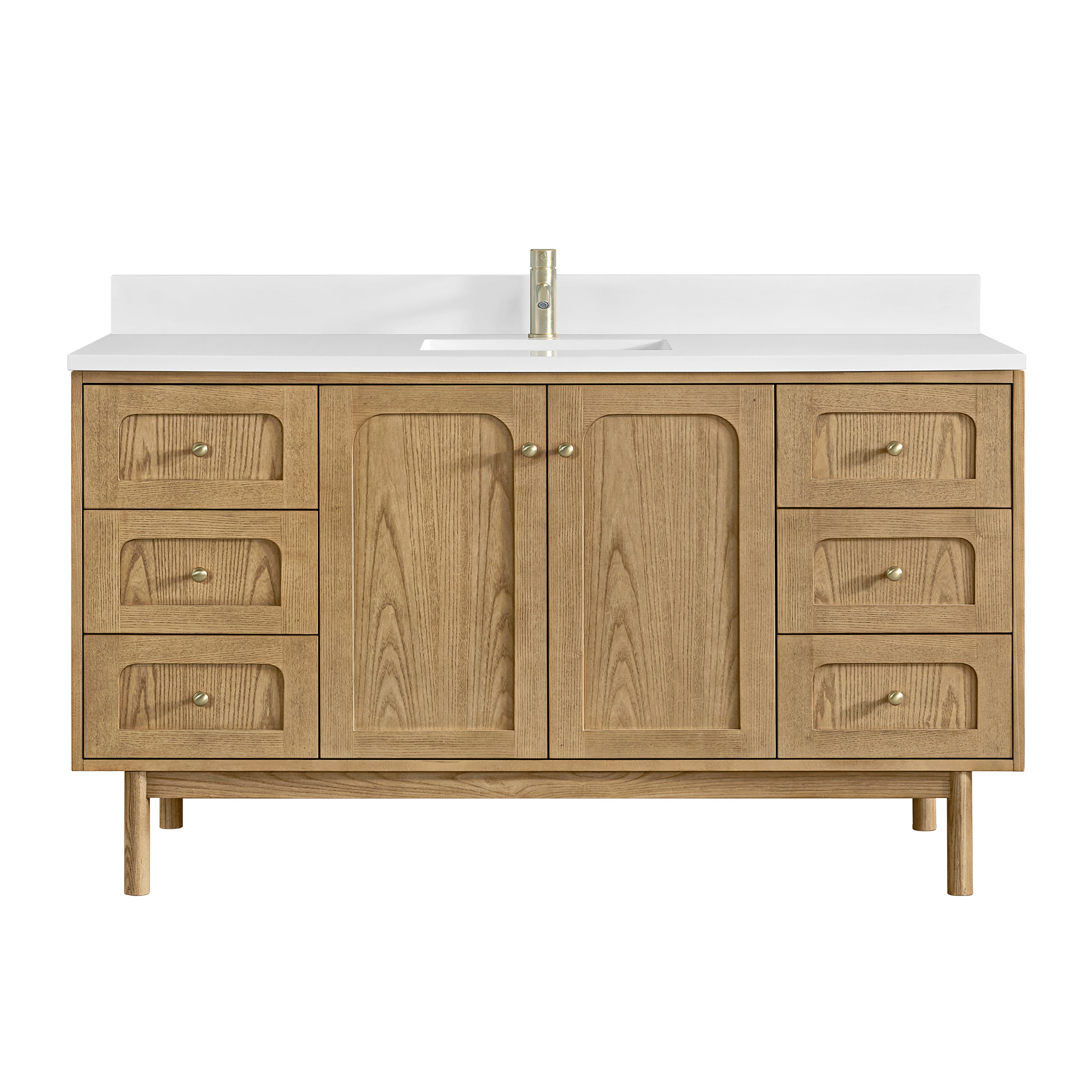 James Martin Vanities Laurent 60" Single Vanity - Light Natural Oak